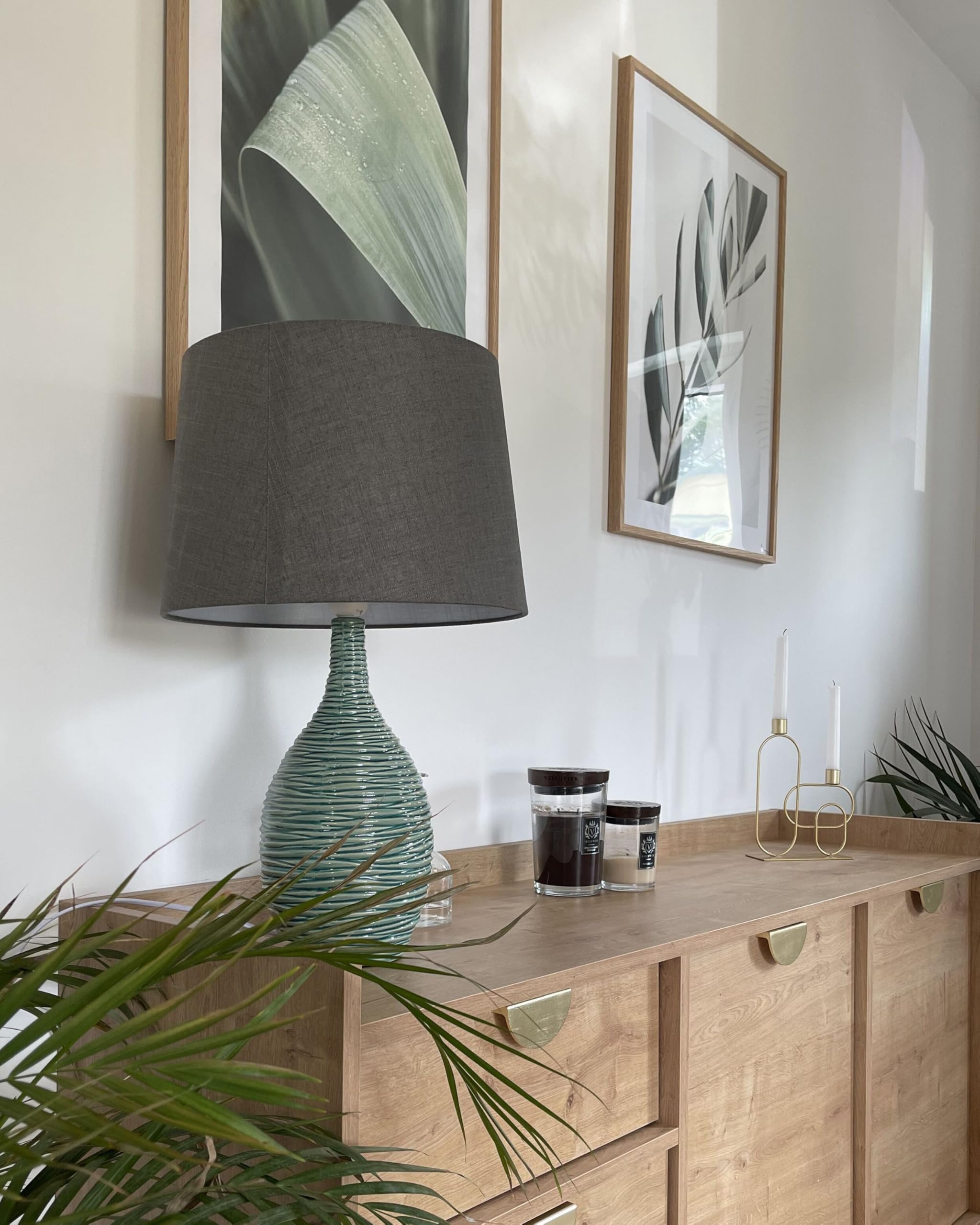 beliani-atsas-tischlampe-gr-n-keramik-stoffschirm image 2