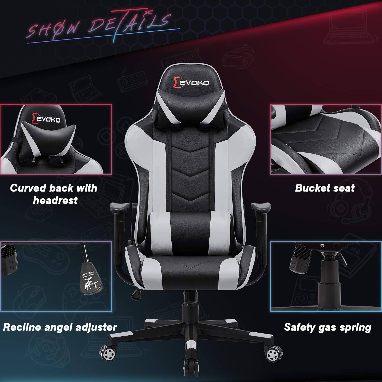 homall-gaming-chair-gamingstuhl-wei-kunstleder-drehbar image 4