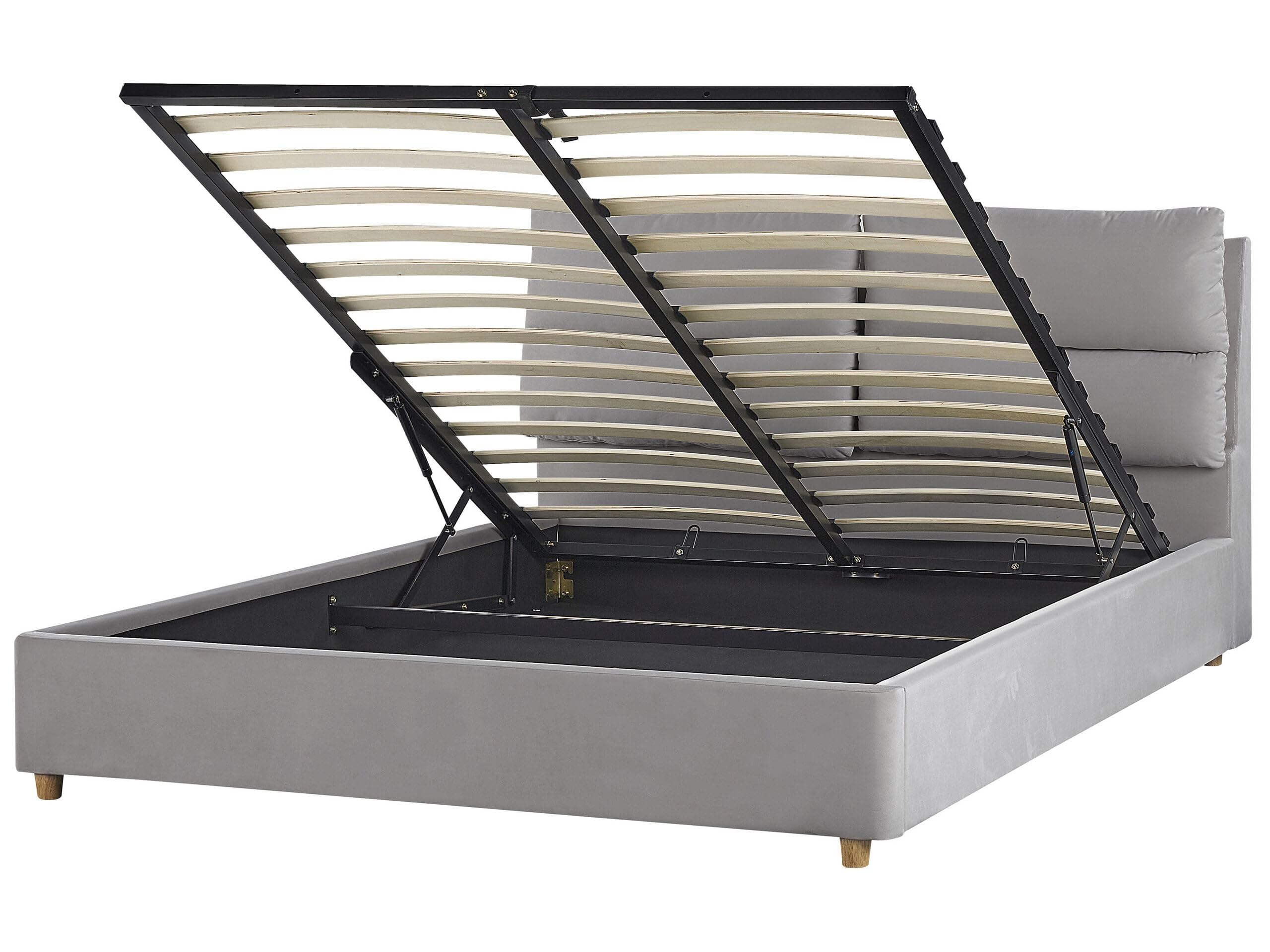 beliani-batilly-doppelbett-160x200-samt-hellgrau-bettkasten image 1