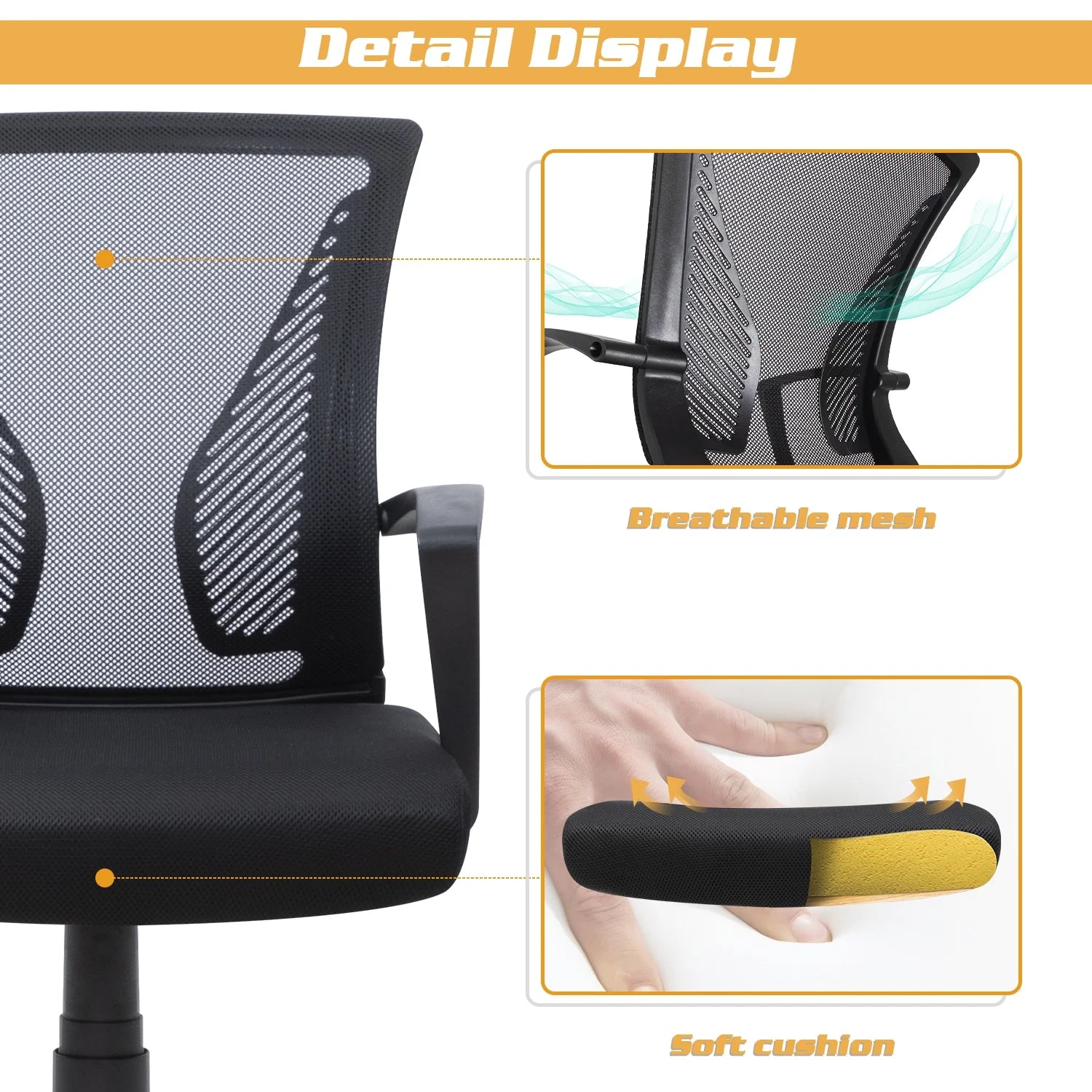 homall-office-mesh-chair-b-rostuhl-2er-set-schwarz image 4