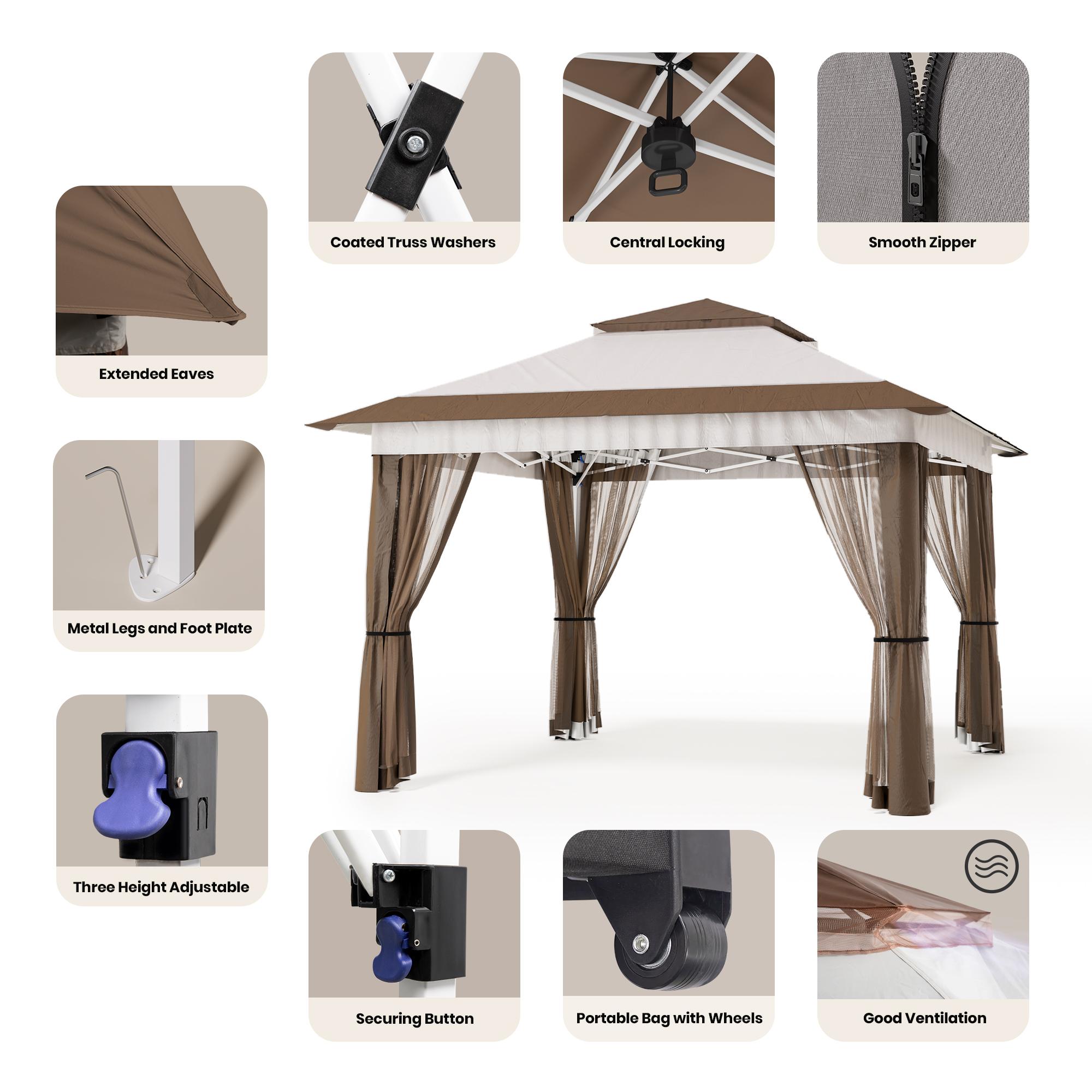 bealife-ct20-pavillon-faltpavillon-beige-3-35x3-35m-uv image 7