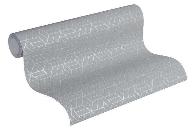 a-s-cr-ation-metropolitan-stories-vliestapete-grau-metallic image 1