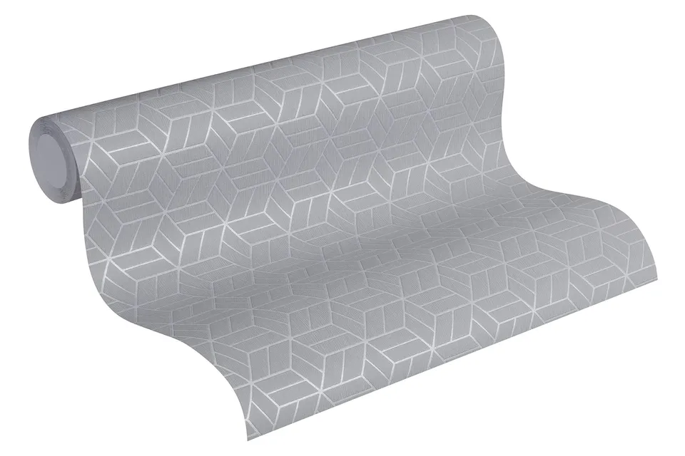 a-s-cr-ation-metropolitan-stories-vliestapete-grau-metallic image 1