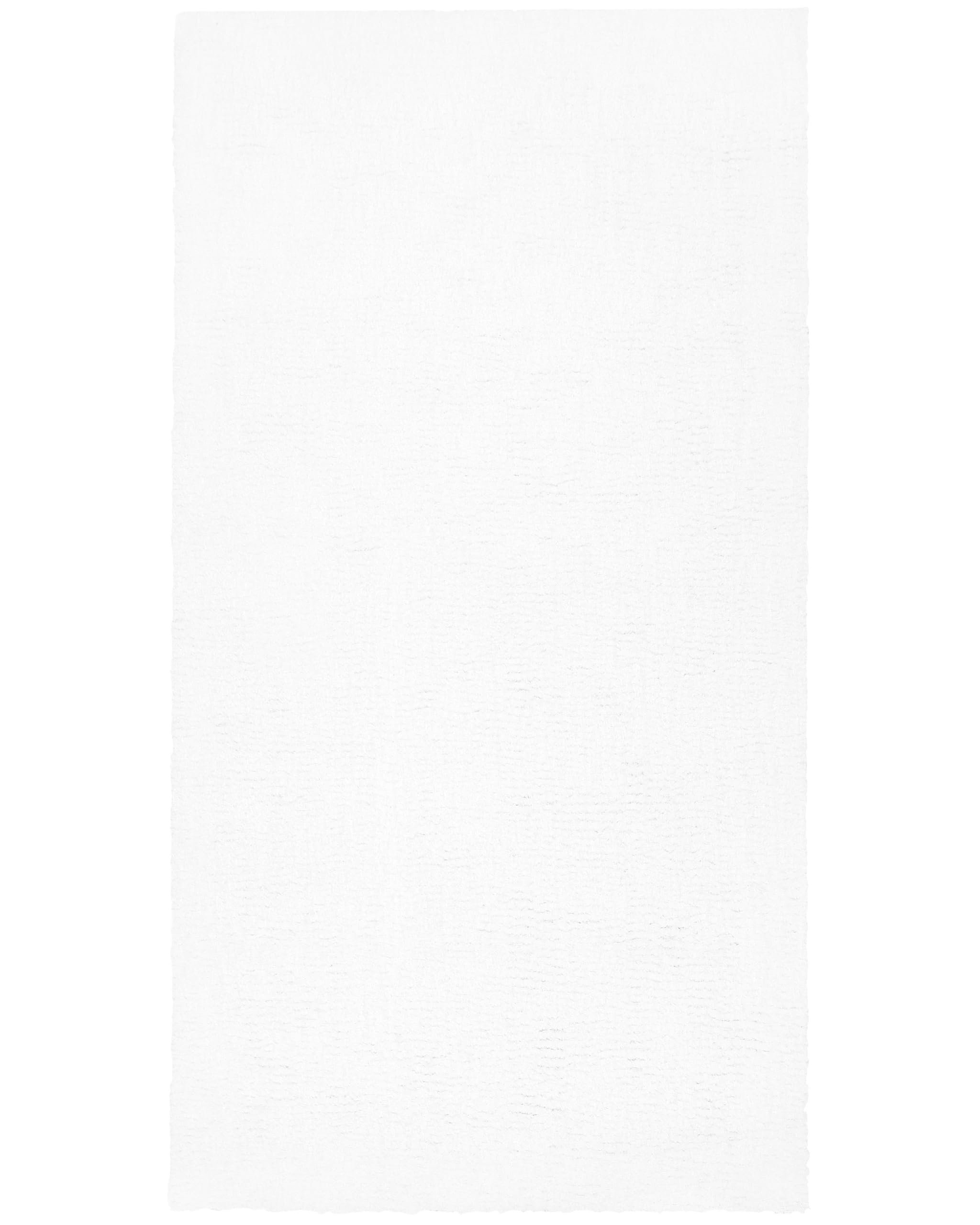 beliani-demre-teppich-80x150-wei-hochflor-shaggy image 1