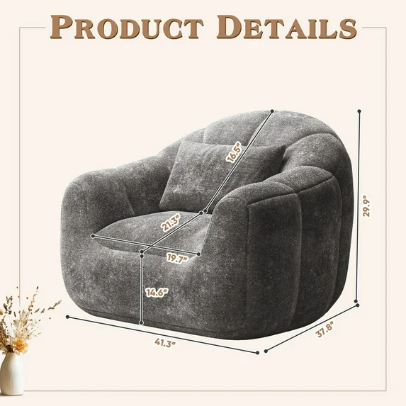 homall-sofa-sitzsack-sessel-grau-xxl-mit-armlehnen-pl-sch image 5