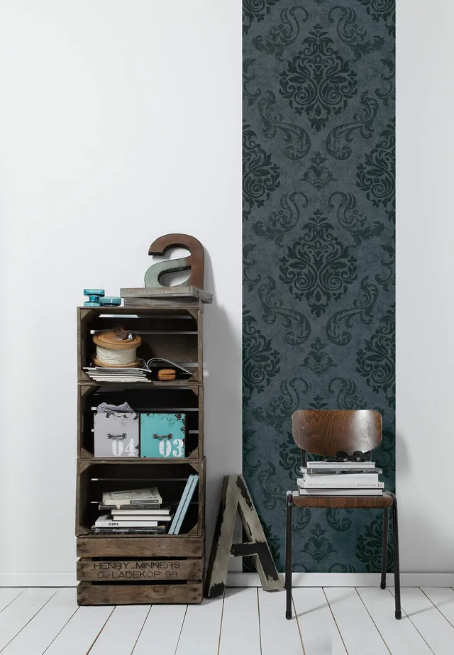 livingwalls-368241-klebetapete-schwarz-grau-ornament-0-52x2-5m image 1