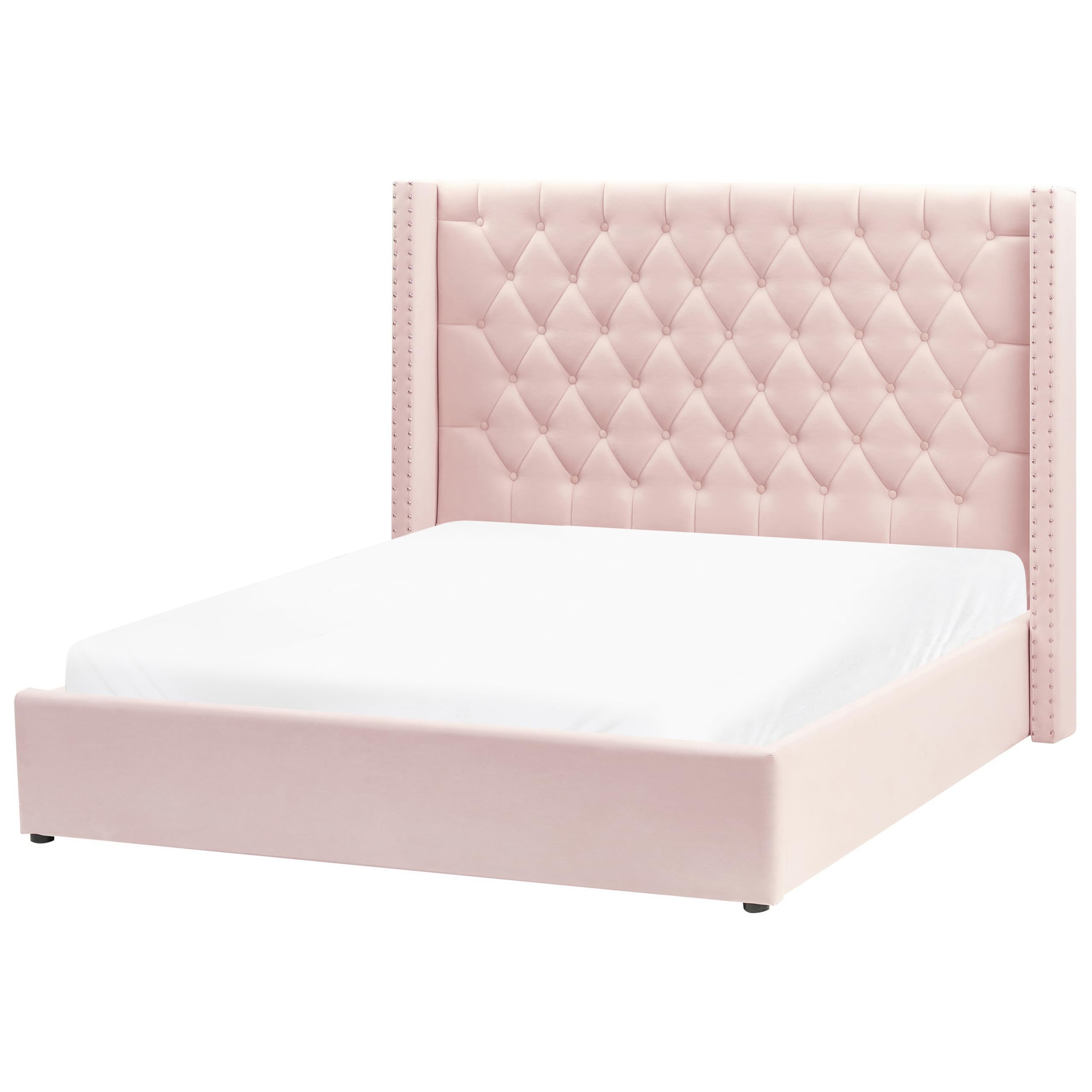 beliani-lubbon-polsterbett-samt-rosa-160x200-bettkasten image 5