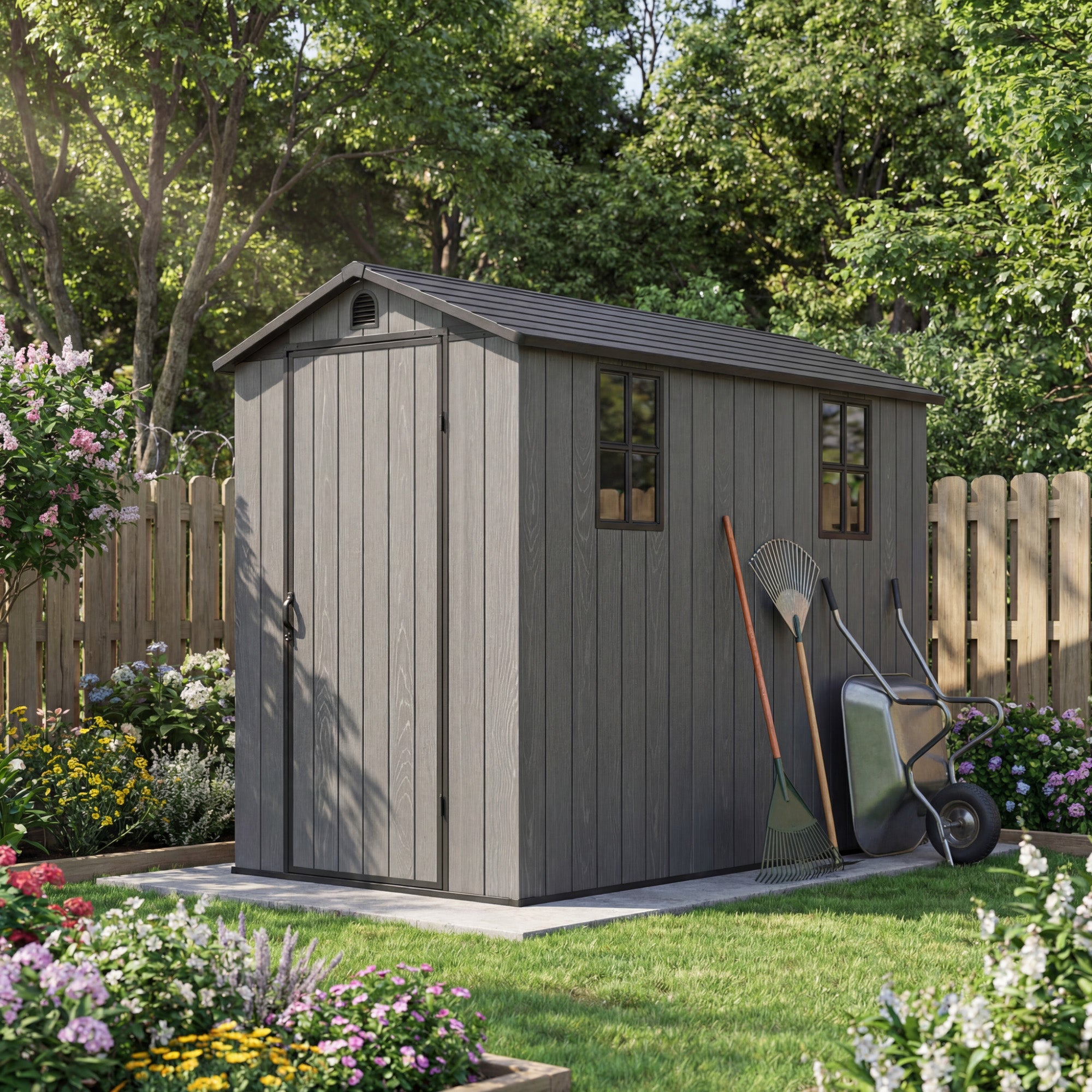 homall-metal-shed-ger-tehaus-kunststoff-grau-4x8-wetterfest image 2
