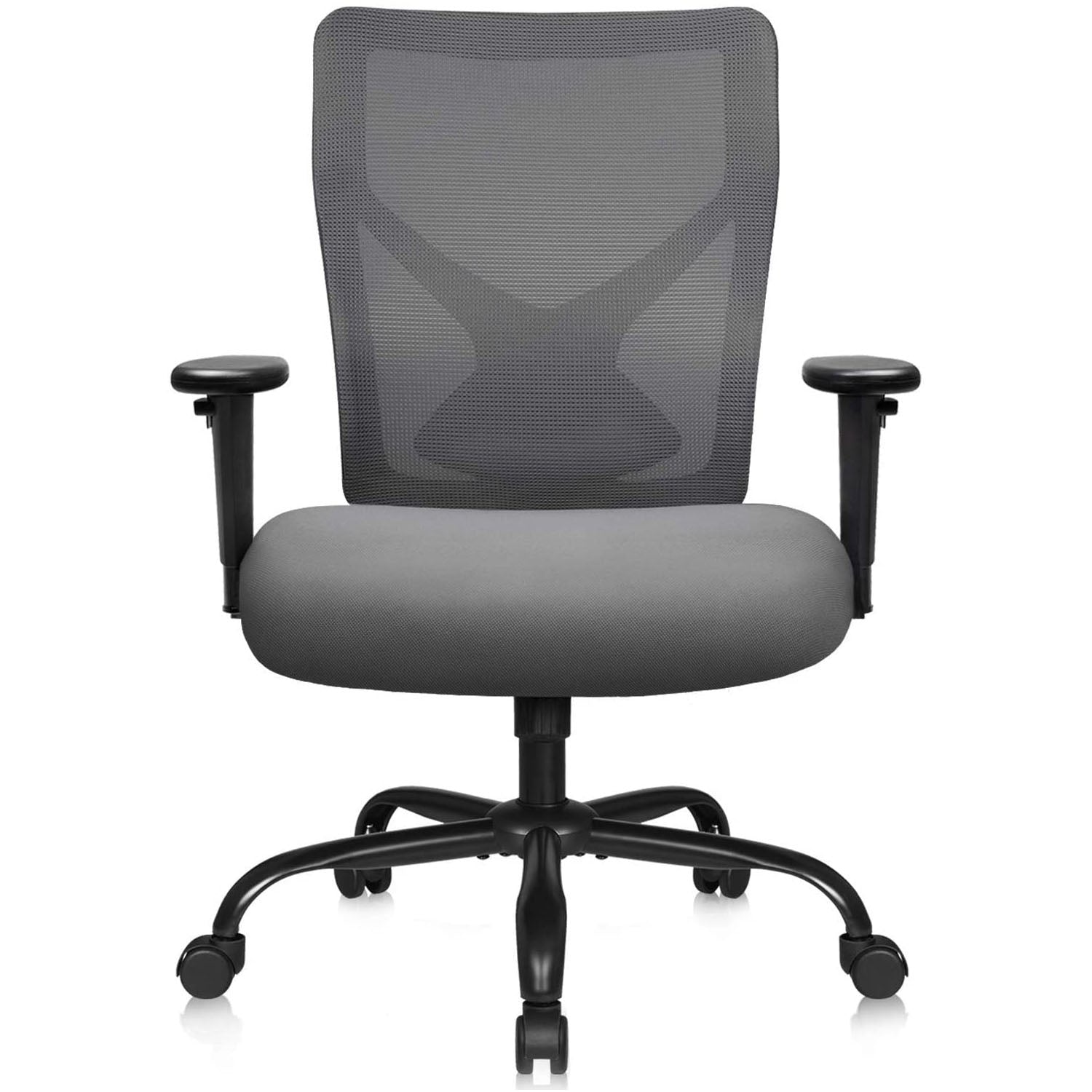 homall-office-mesh-chair-b-rostuhl-grau-lordosenst-tze image 3