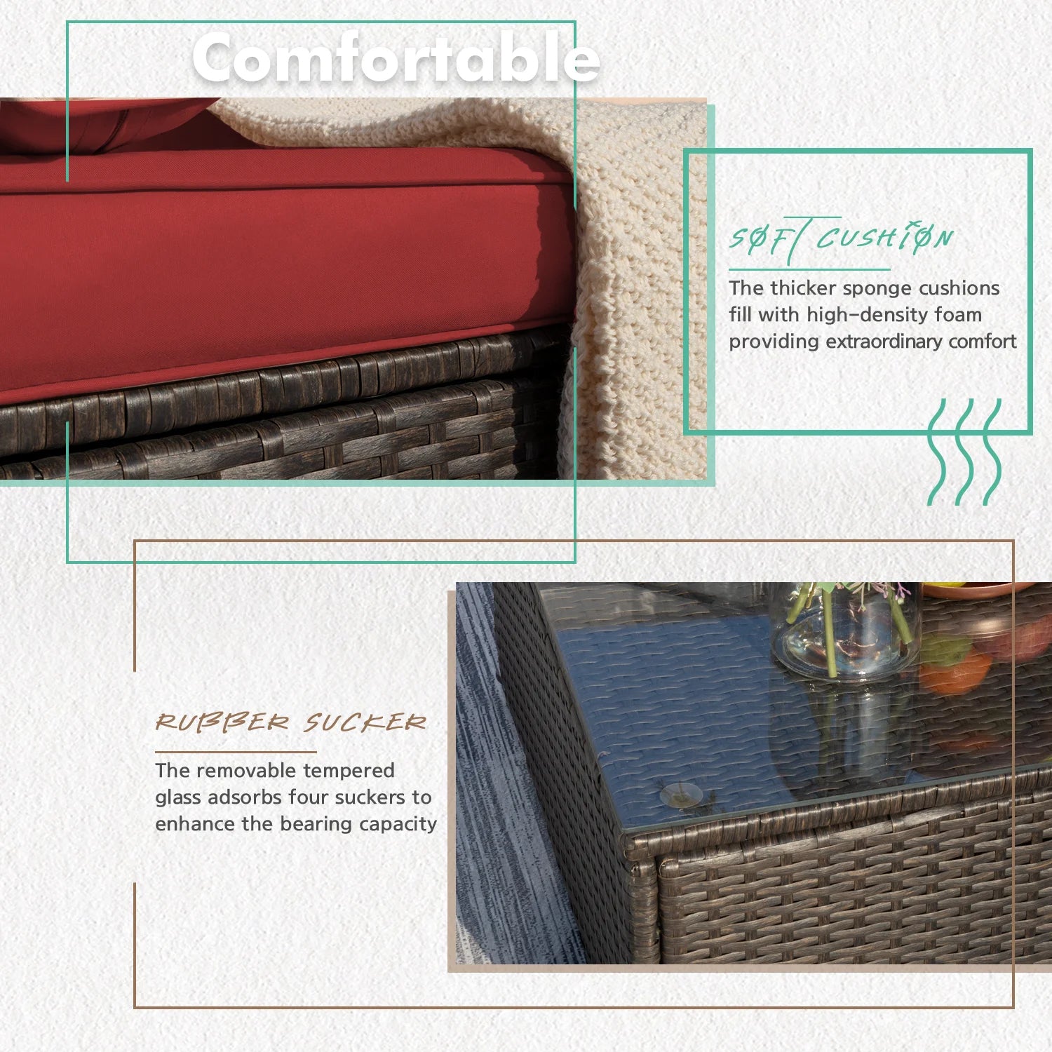 homall-patio-furniture-rattan-lounge-set-6-teilig-rot-mit-tisch image 4