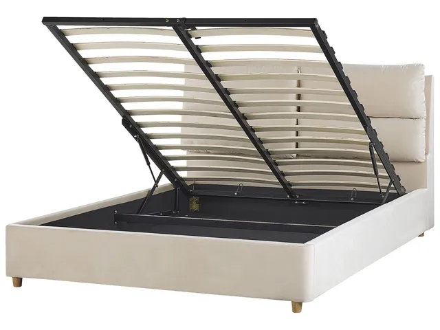 beliani-batilly-polsterbett-beige-140x200-m-kasten image 1