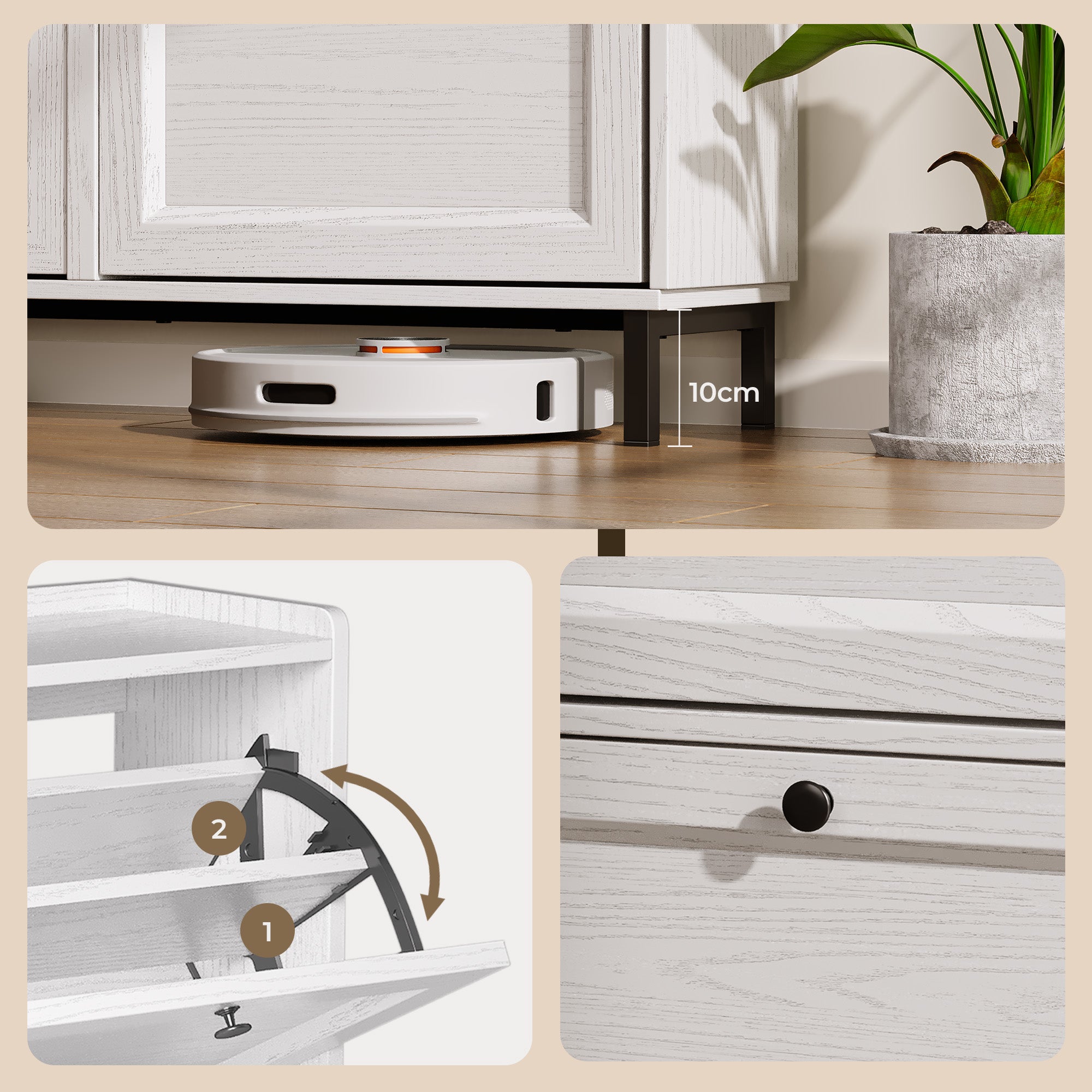 bealife-fs53-schuhschrank-wei-4-klappen-99-cm-schmal image 5