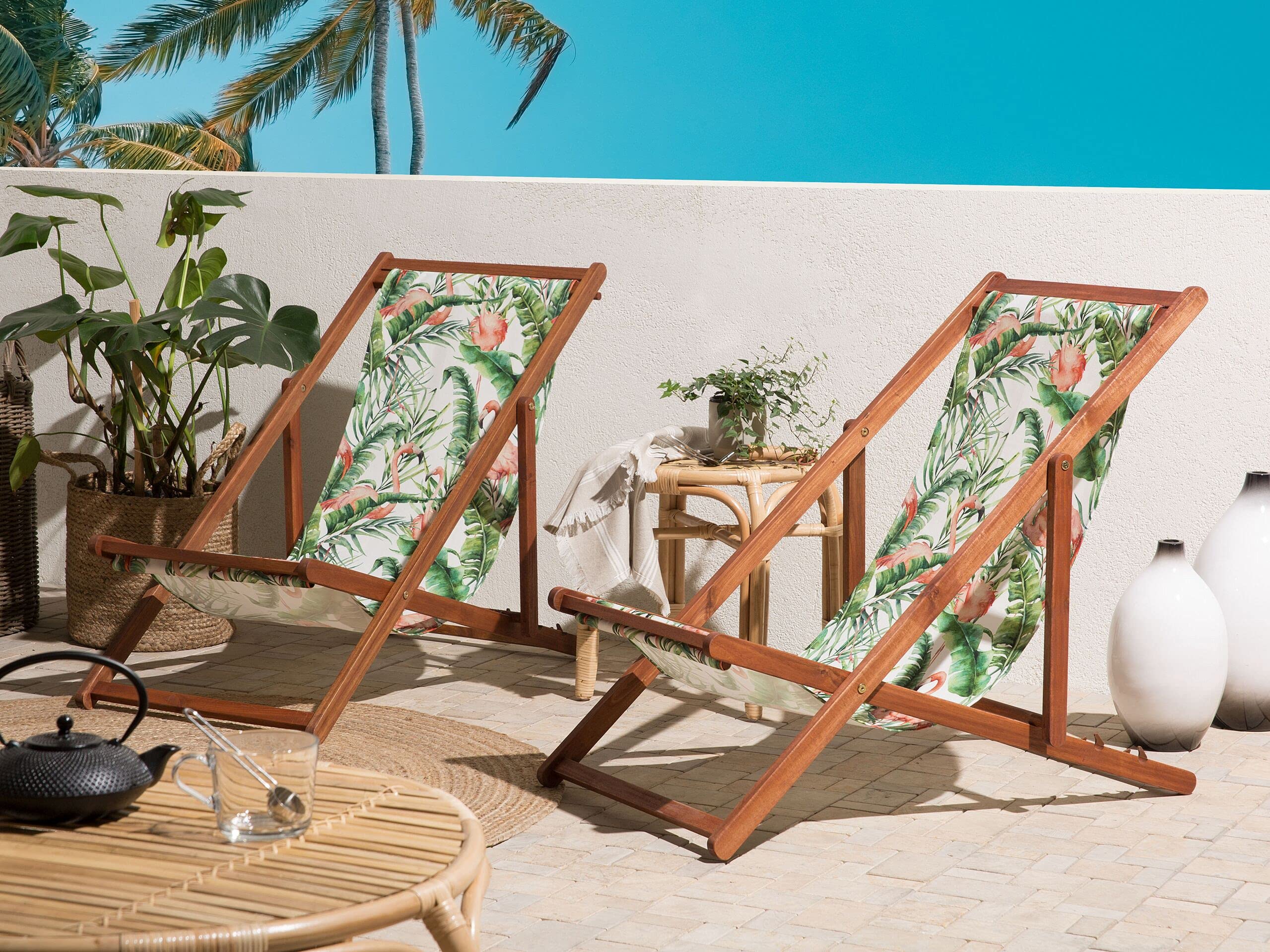 beliani-anzio-liegestuhl-2er-set-akazie-flamingo-verstellbar image 2