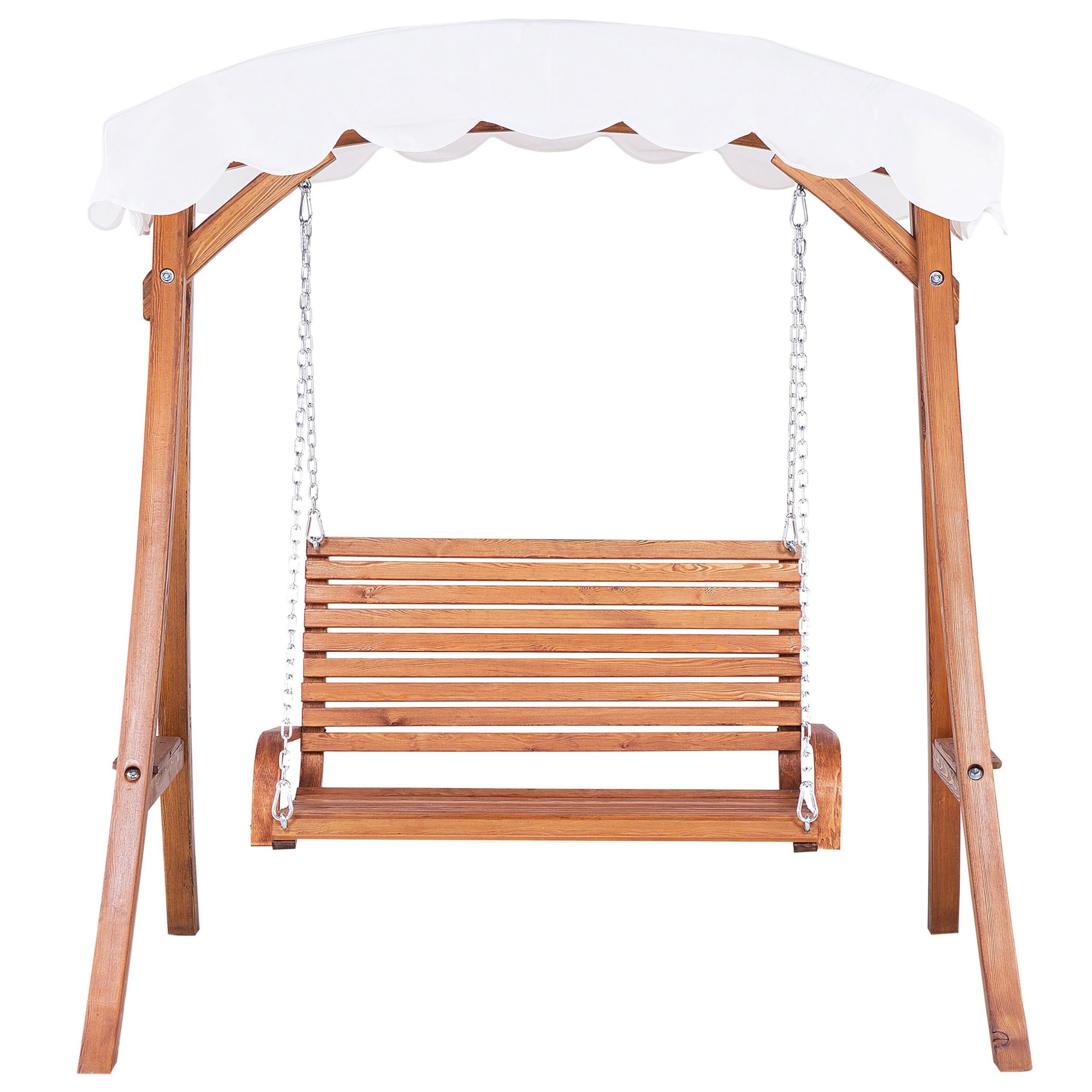 beliani-andria-gartenschaukel-holz-2-personen-beige-dach image 4