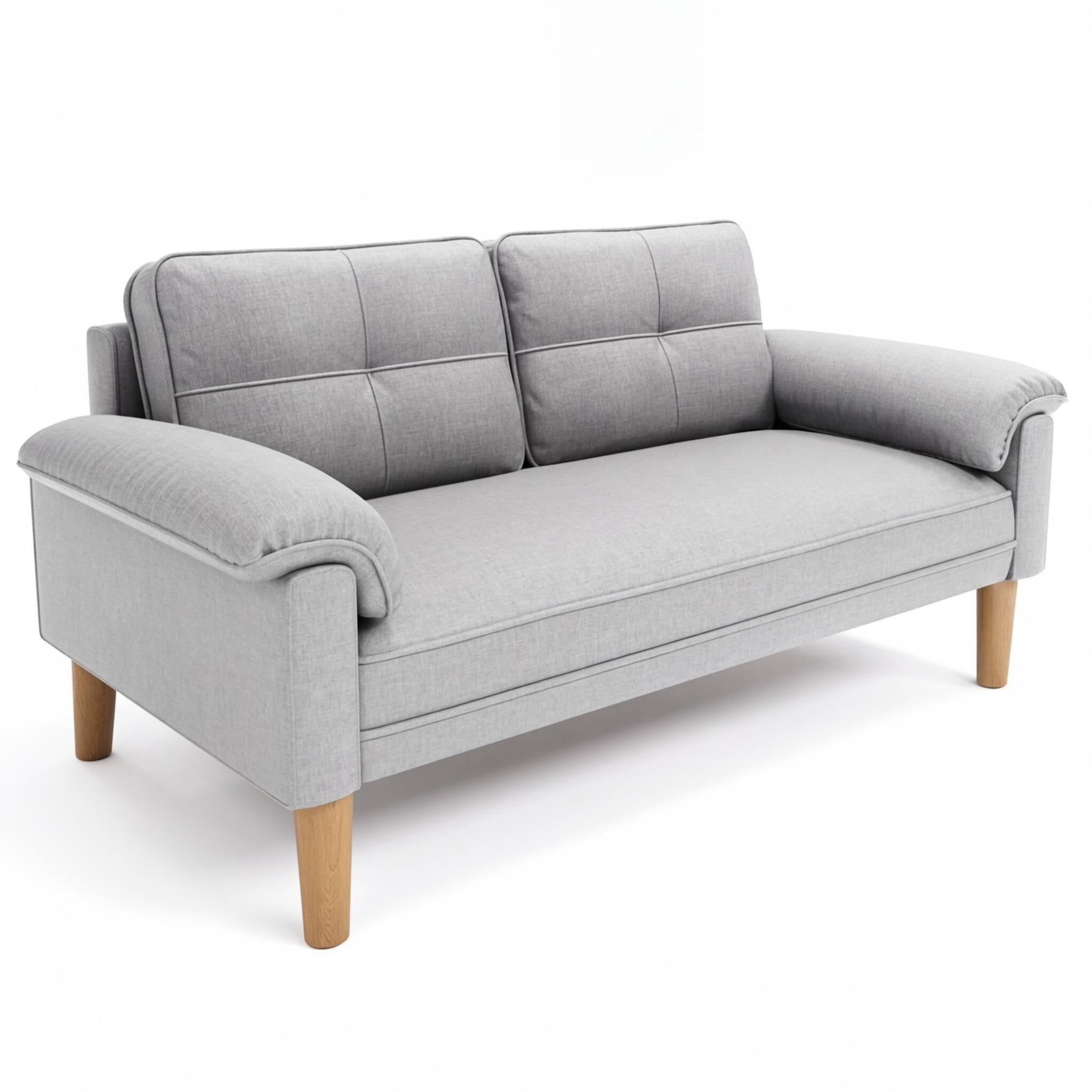 bealife-ar71-sofa-2-sitzer-grau-145x77x77-mit-seitentaschen image 1