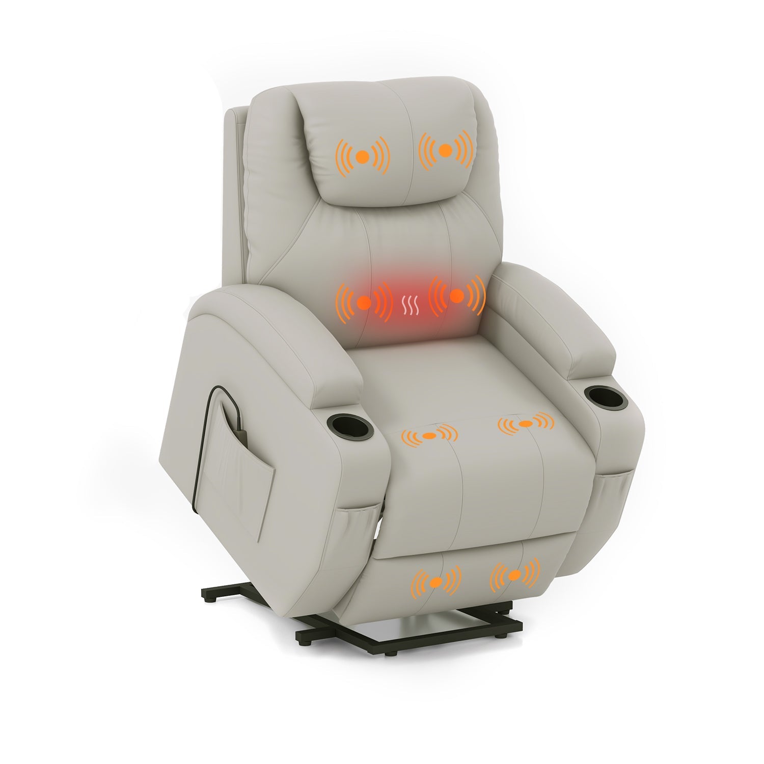 homall-recliner-chair-relaxsessel-stoff-mit-aufstehhilfe-massage image 1