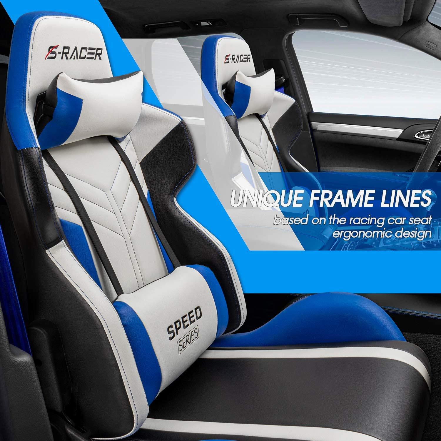 homall-gaming-chair-s-racer-gamer-stuhl-blau-kunstleder image 3