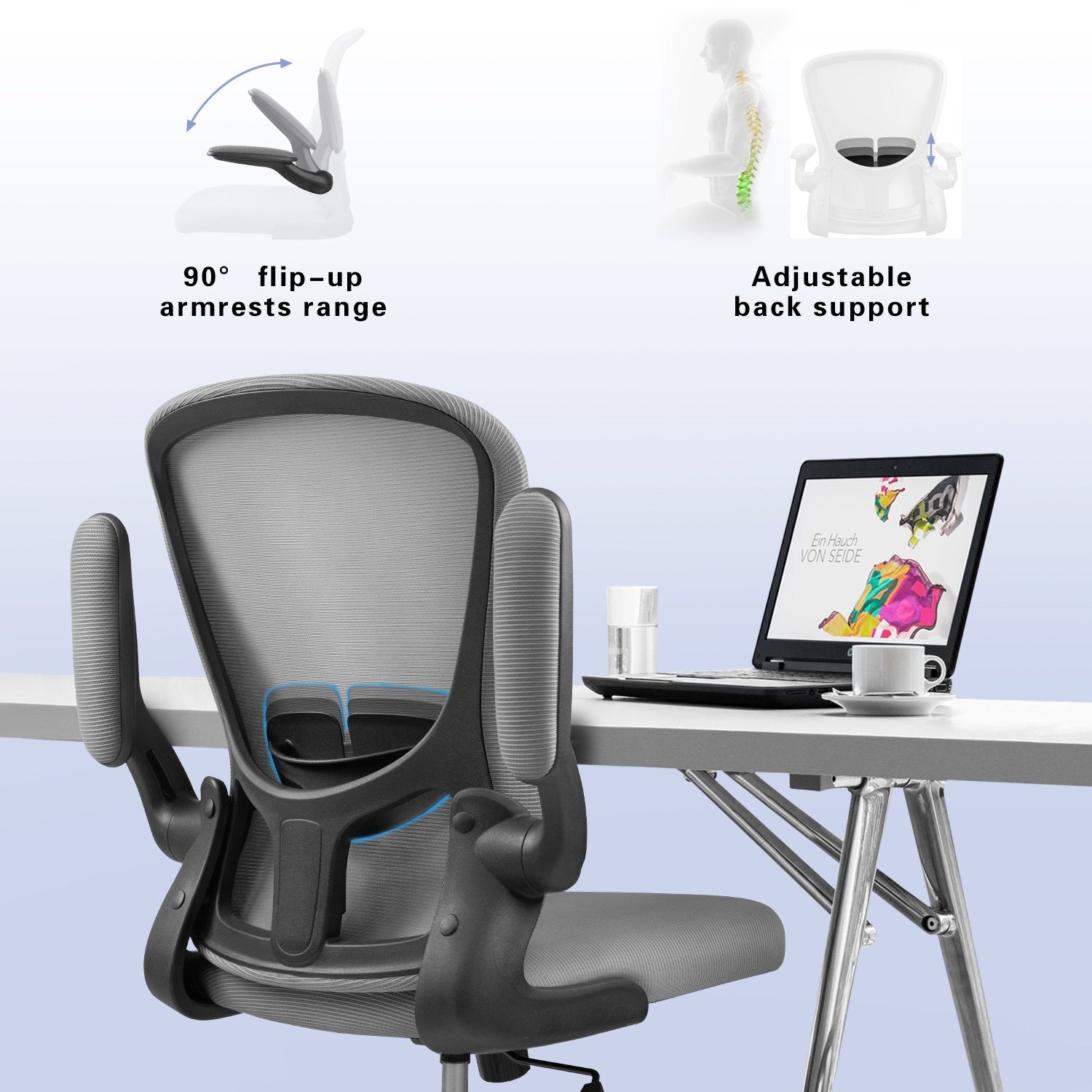 homall-office-mesh-chair-b-rostuhl-grau-ergonomisch image 3