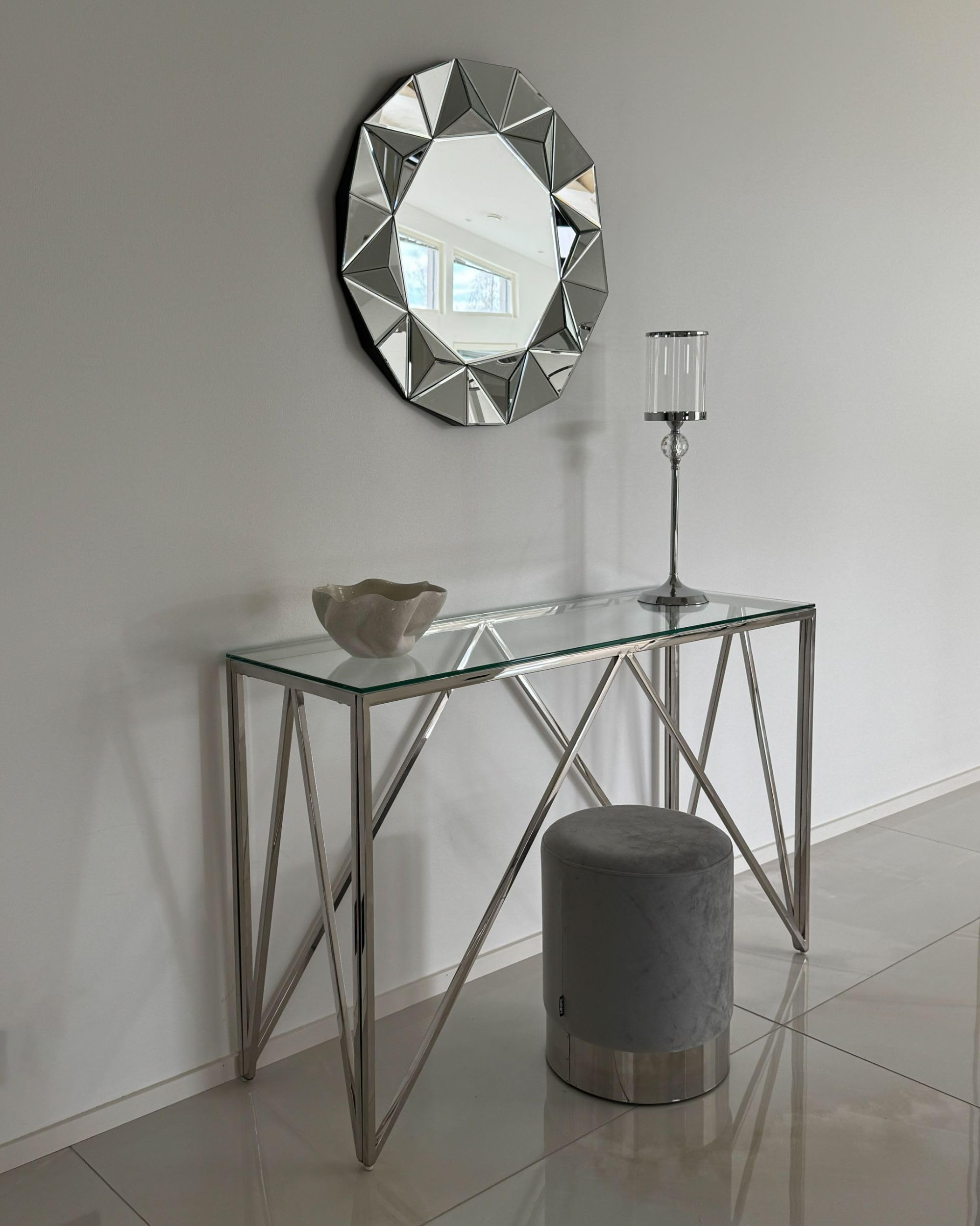beliani-brigitte-pouf-rund-grau-samt-silber-36x36 image 8