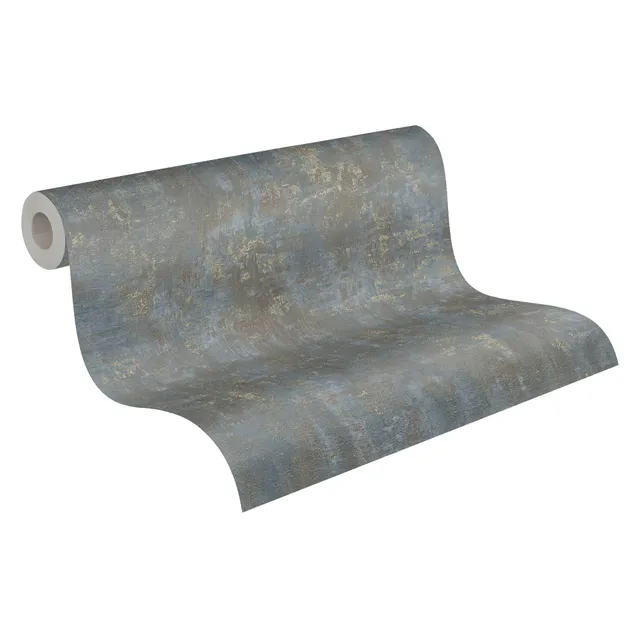 a-s-cr-ation-livingwalls-vliestapete-beton-braun-blau image 1
