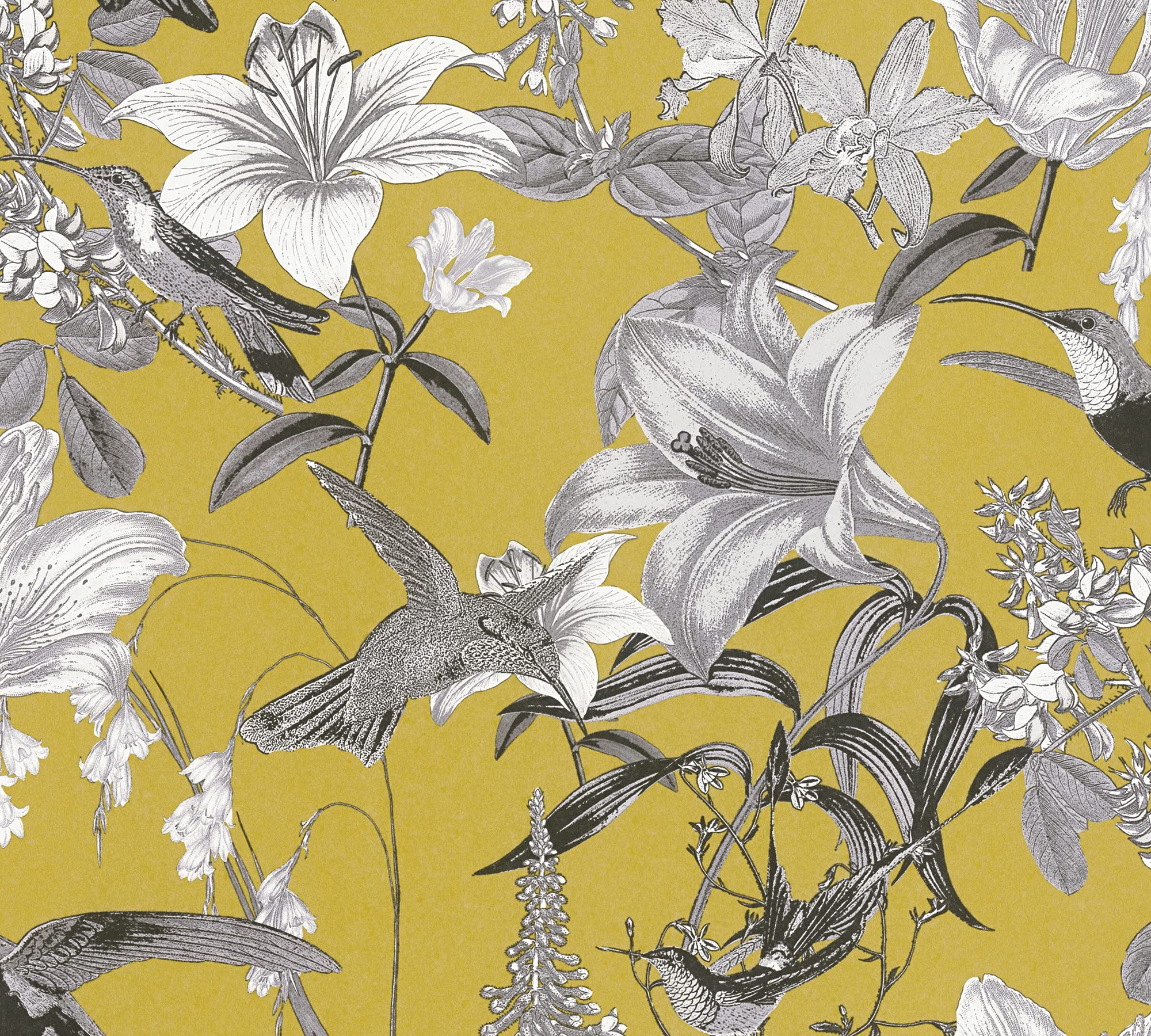 architects-paper-jungle-chic-37701-3-vliestapete-gelb image 2