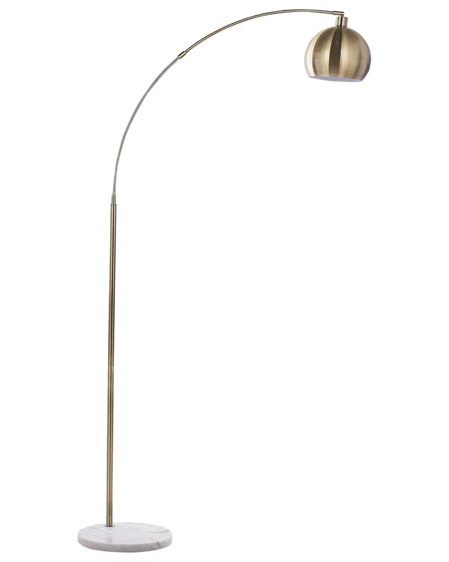 beliani-paroo-stehlampe-metall-messing-retro-210-cm image 1