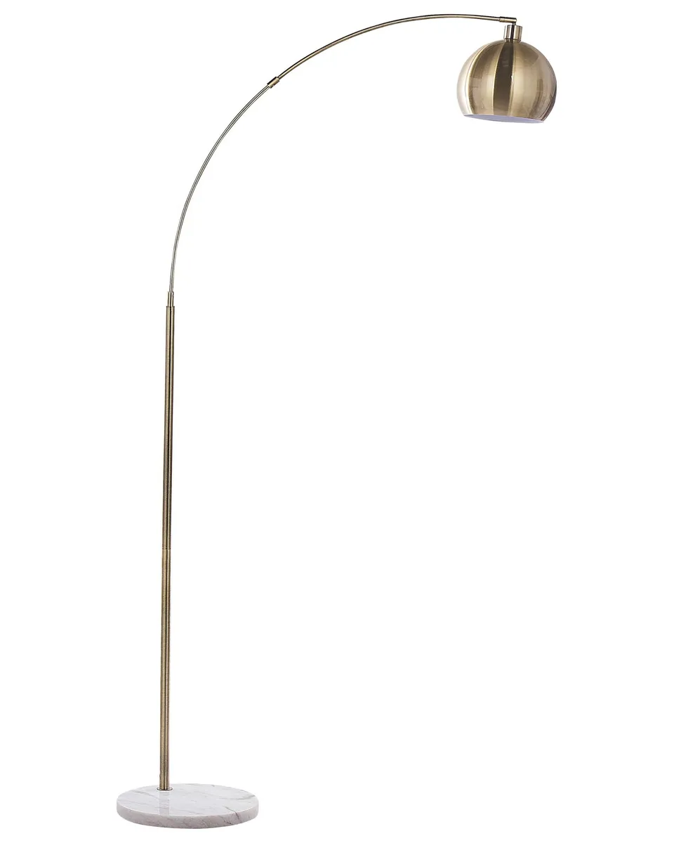 beliani-paroo-stehlampe-metall-messing-retro-210-cm image 1