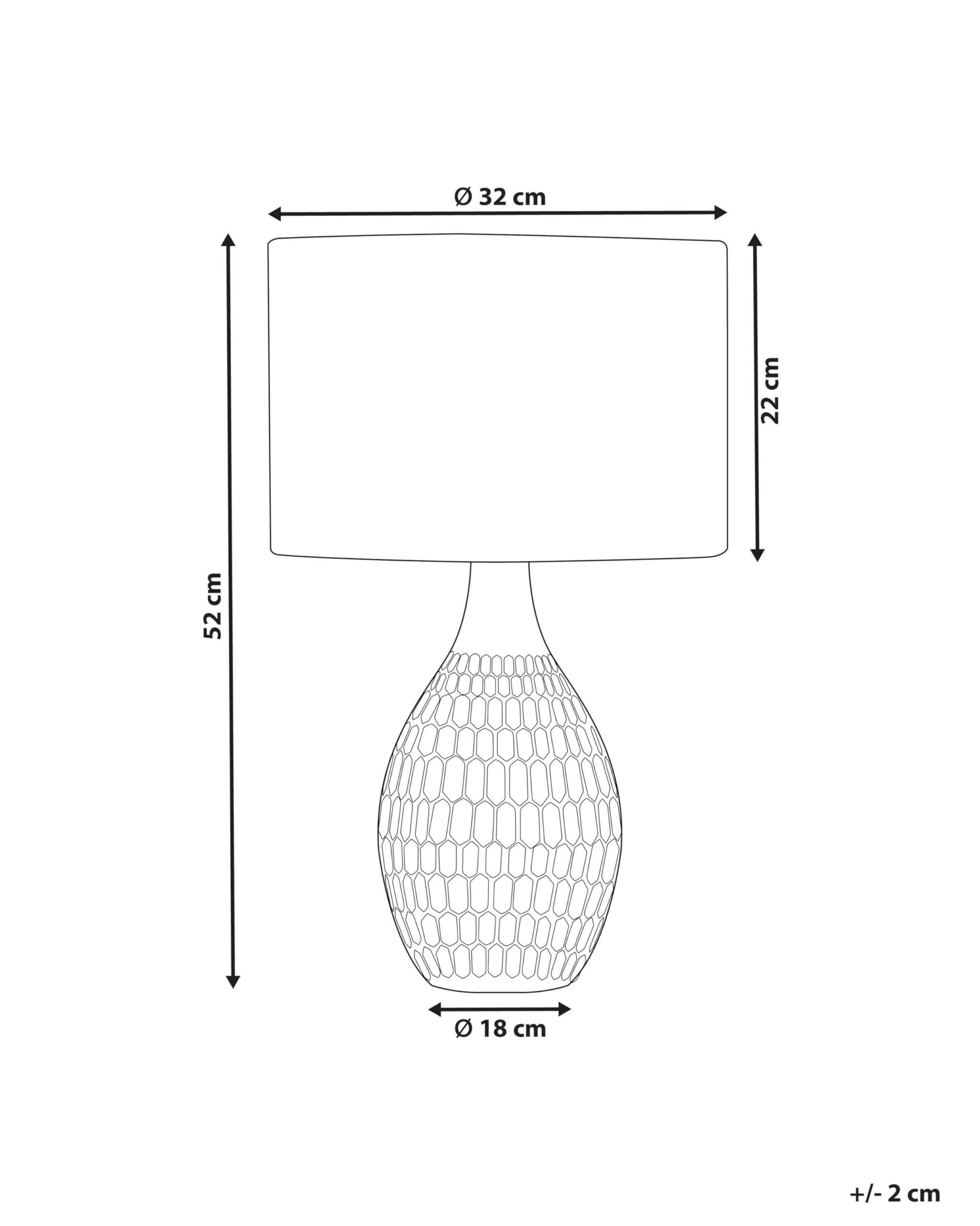 beliani-haddas-tischlampe-keramik-gelb-54-cm-mit-samtschirm image 3