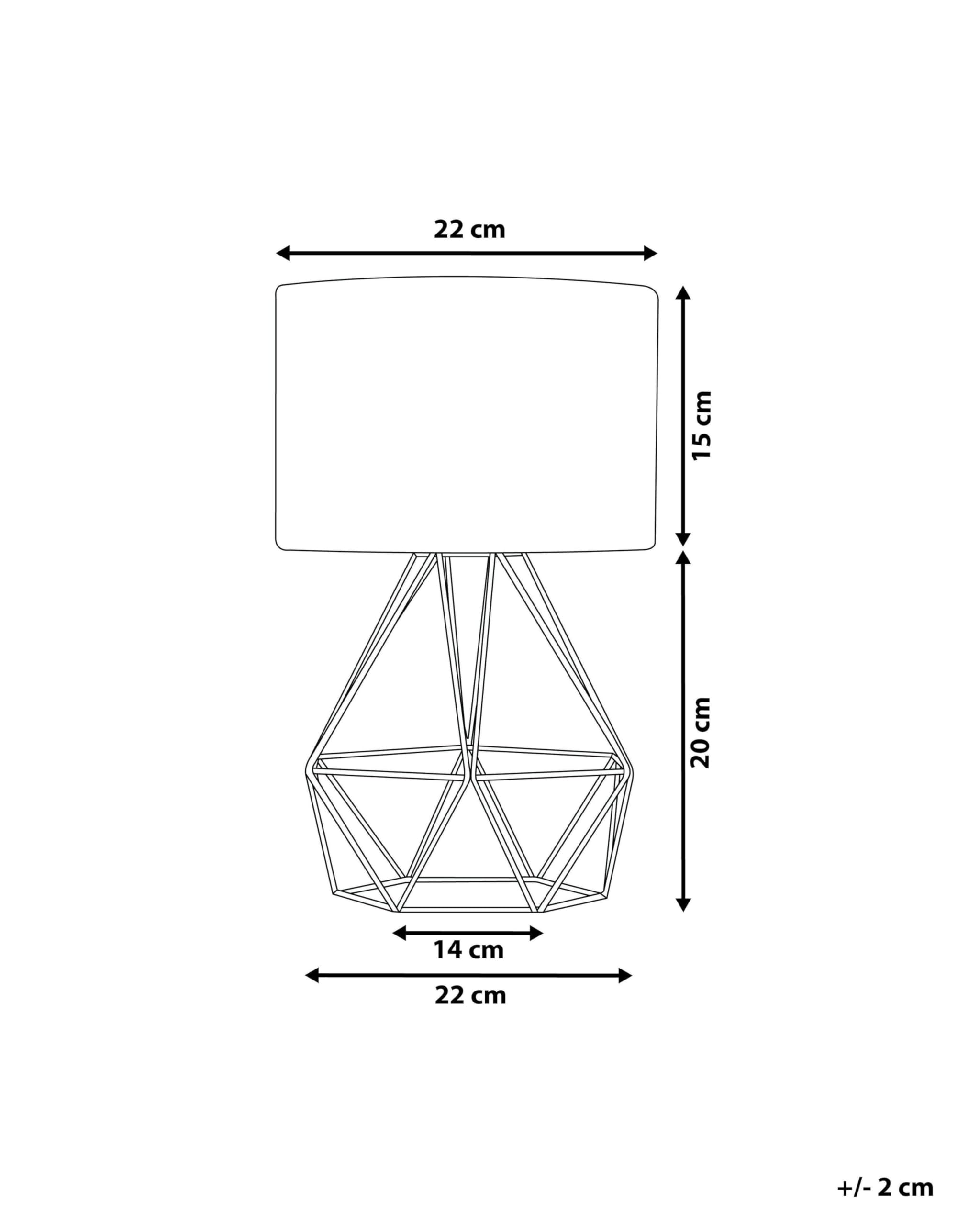 beliani-maroni-tischleuchte-netz-schwarz-rund-35-cm image 3