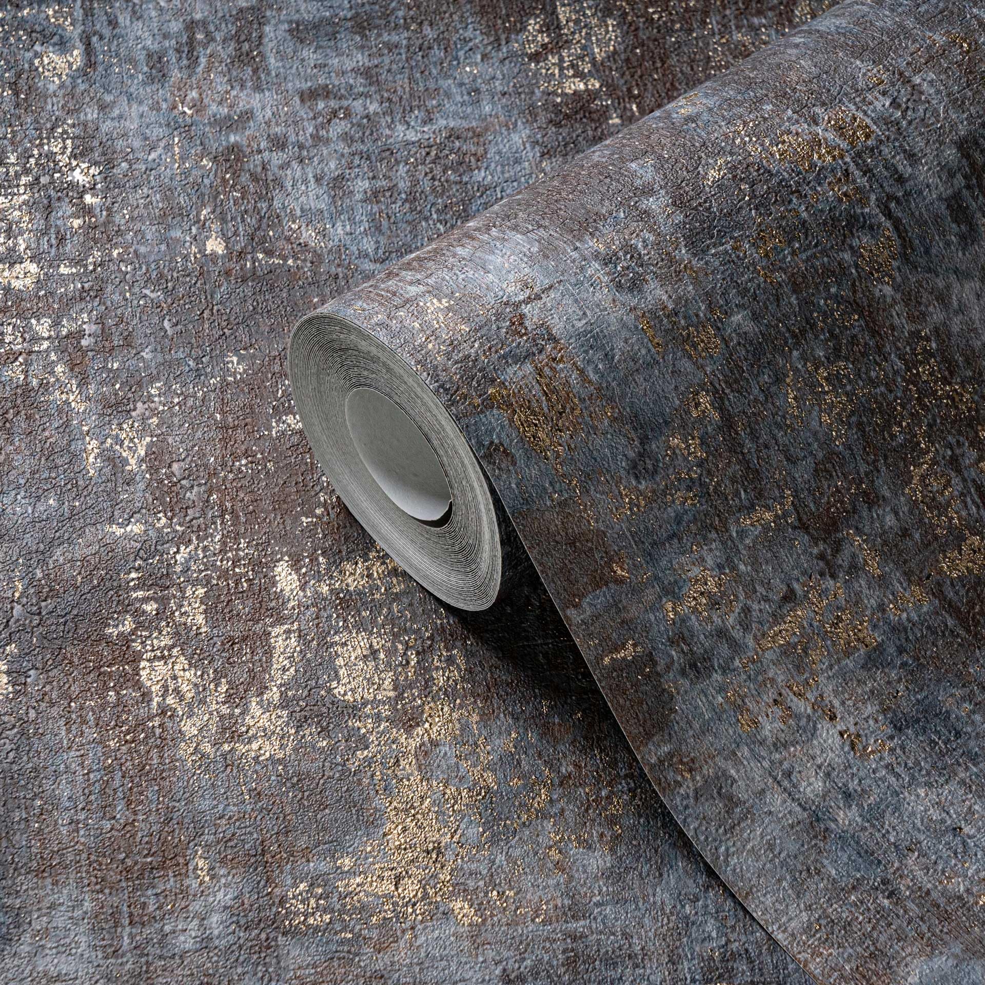 a-s-cr-ation-livingwalls-vliestapete-beton-braun-blau image 3
