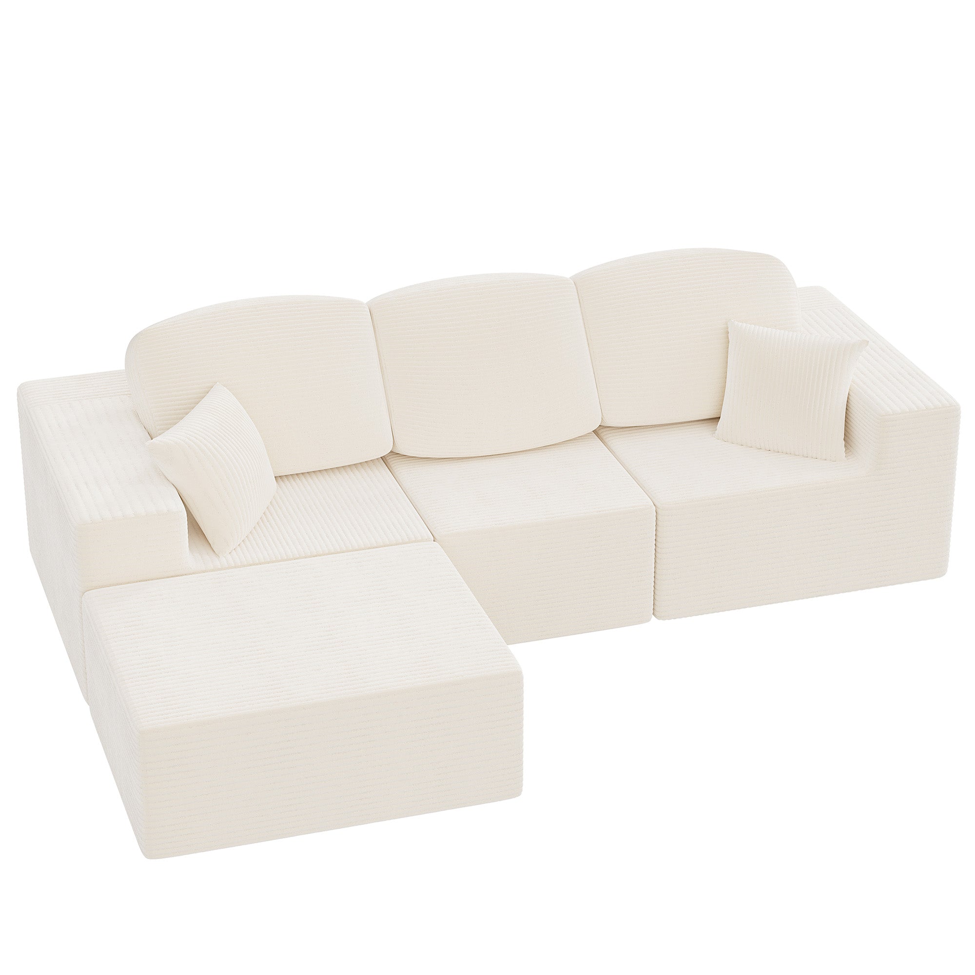 homall-sofa-modular-ecksofa-wei-cord-l-form-4-teilig-o-montage image 1