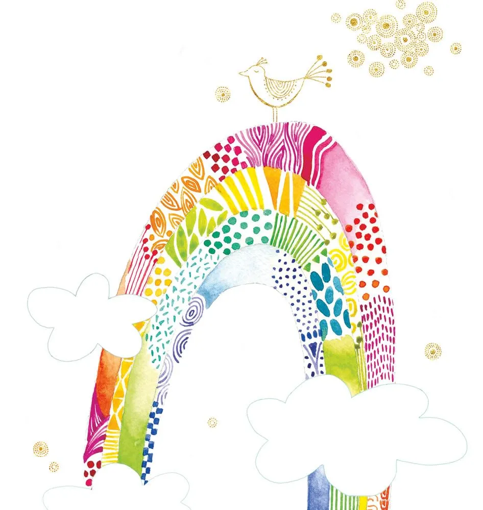 livingwalls-regenbogen-fototapete-wei-pink-gelb-280x265-cm-kinder image 1