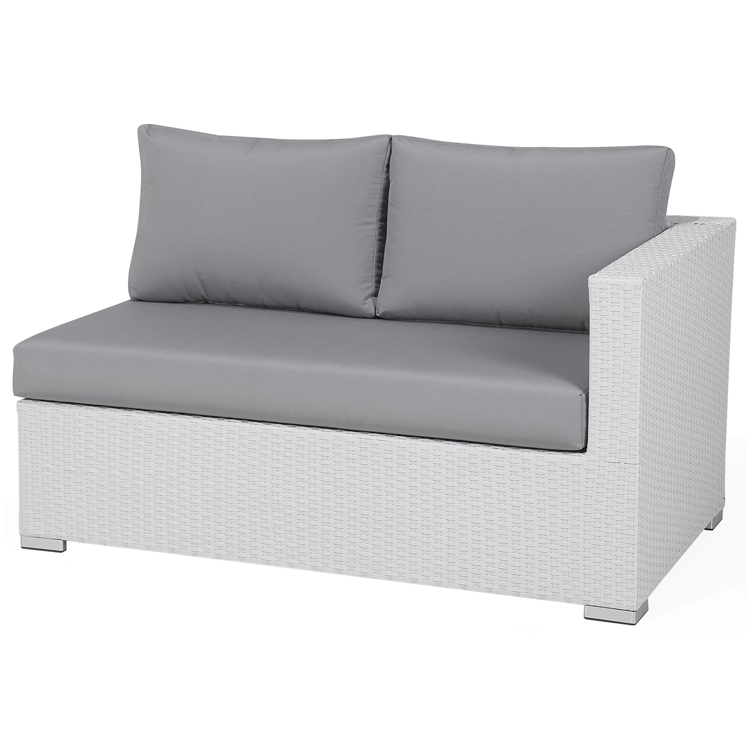beliani-gartenset-polyrattan-lounge-wei-grau-xxl-8-sitzer-modular image 6