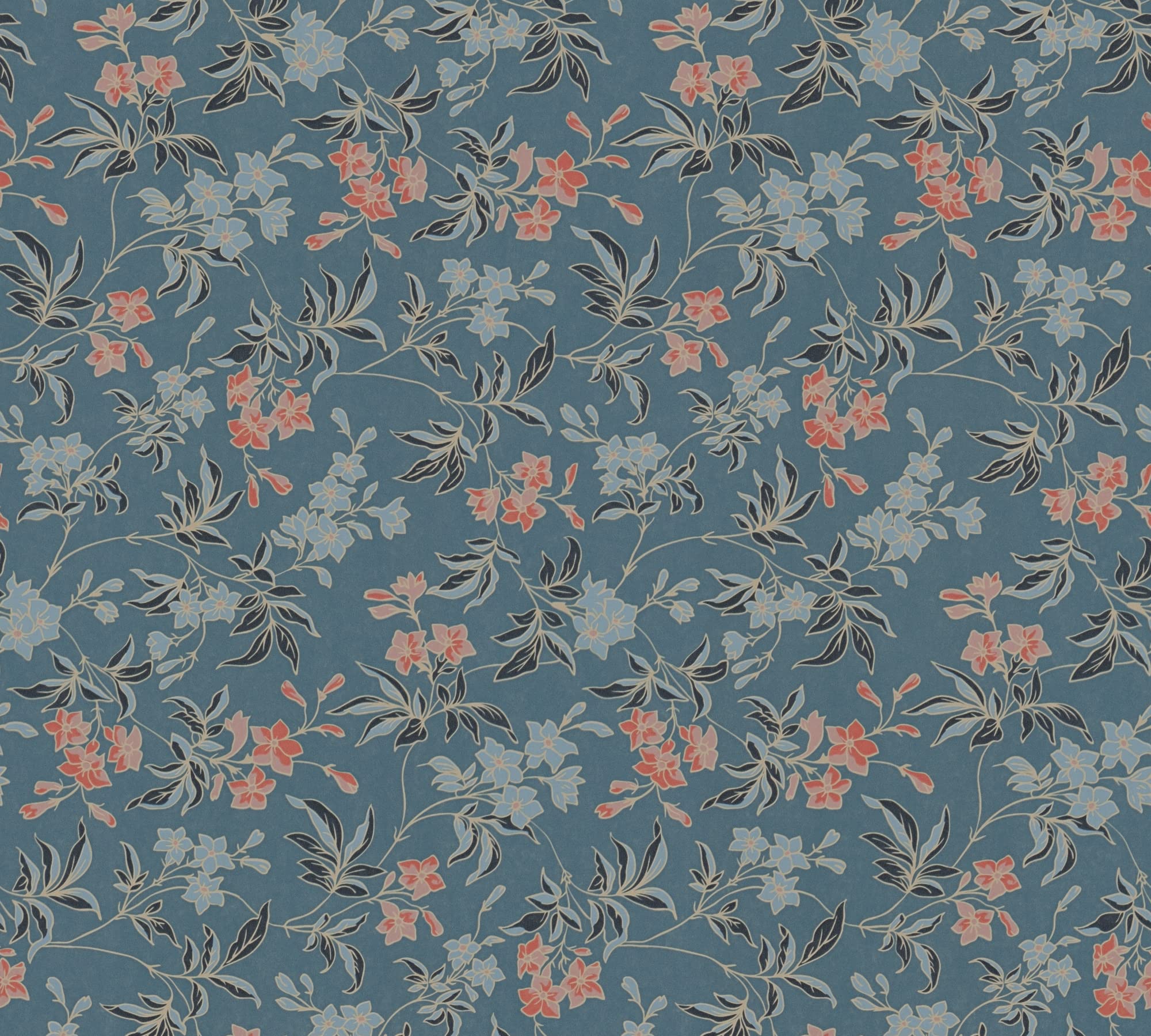 a-s-cr-ation-art-of-eden-390634-blumentapete-blau-bunt-10m image 2