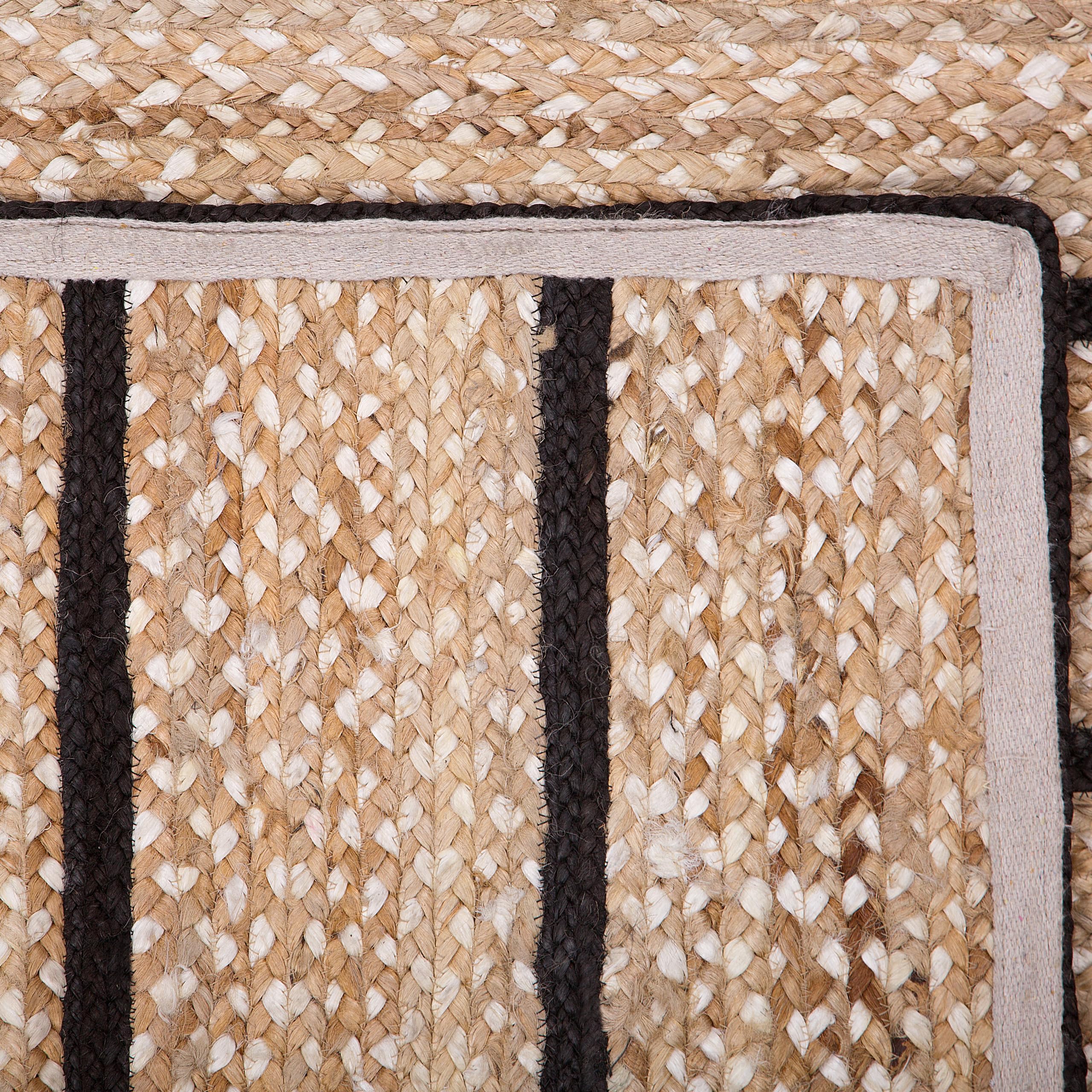 beliani-karadona-teppich-140x200-cm-schwarz-jute image 5