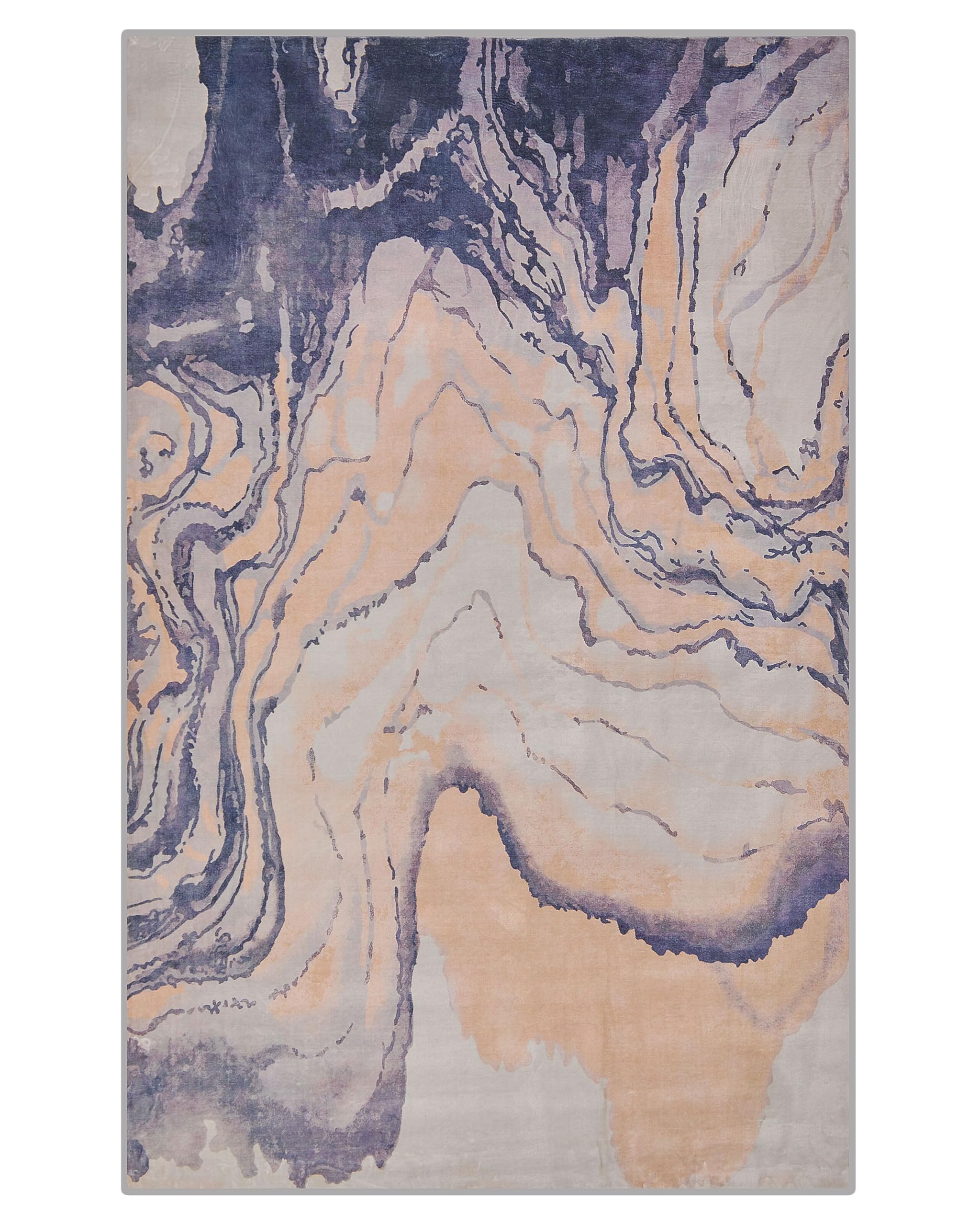 beliani-gebze-teppich-blau-140x200-cm-kurzflor image 1