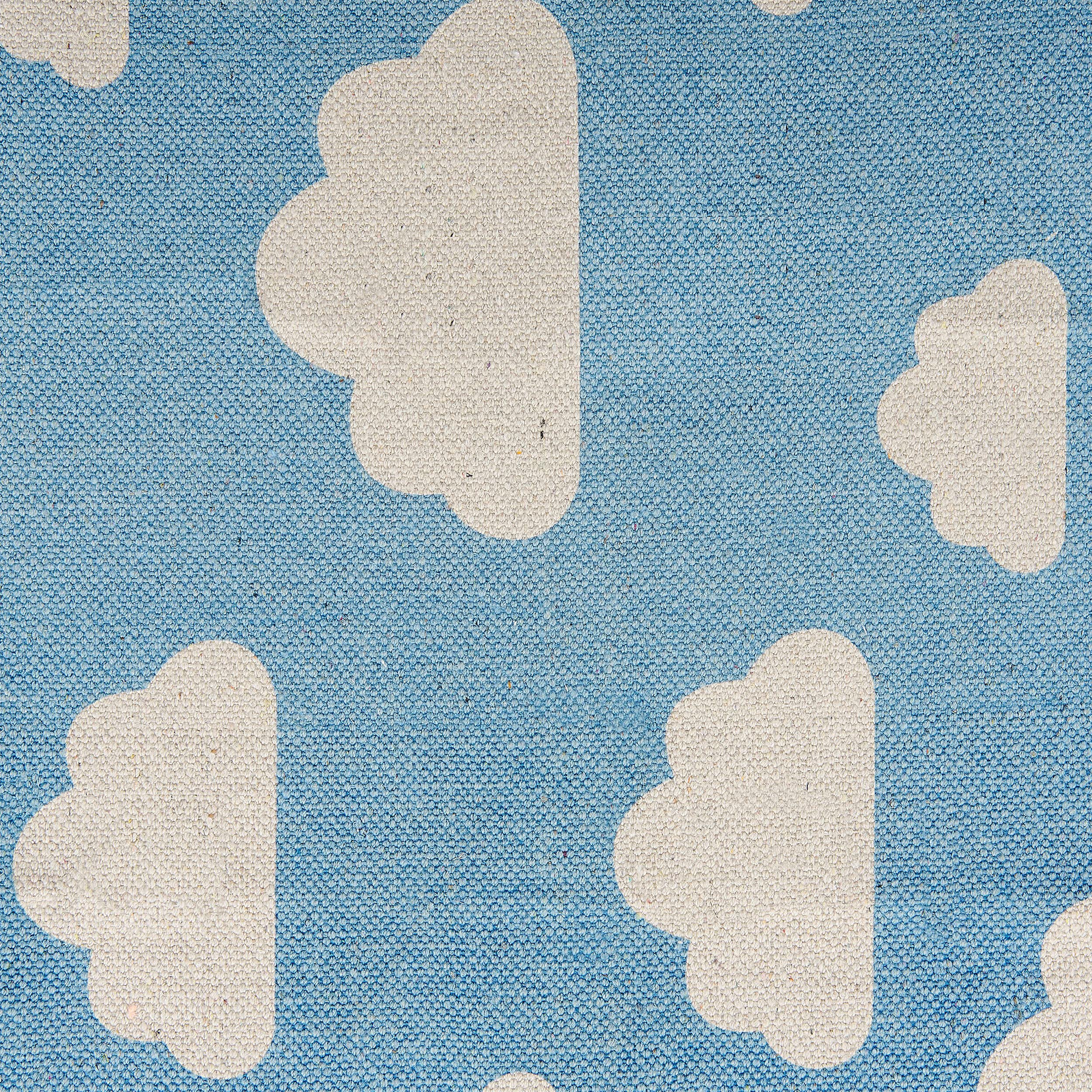 beliani-gwalijar-kinderteppich-blau-wolken-60x90-cm-baumwolle image 5