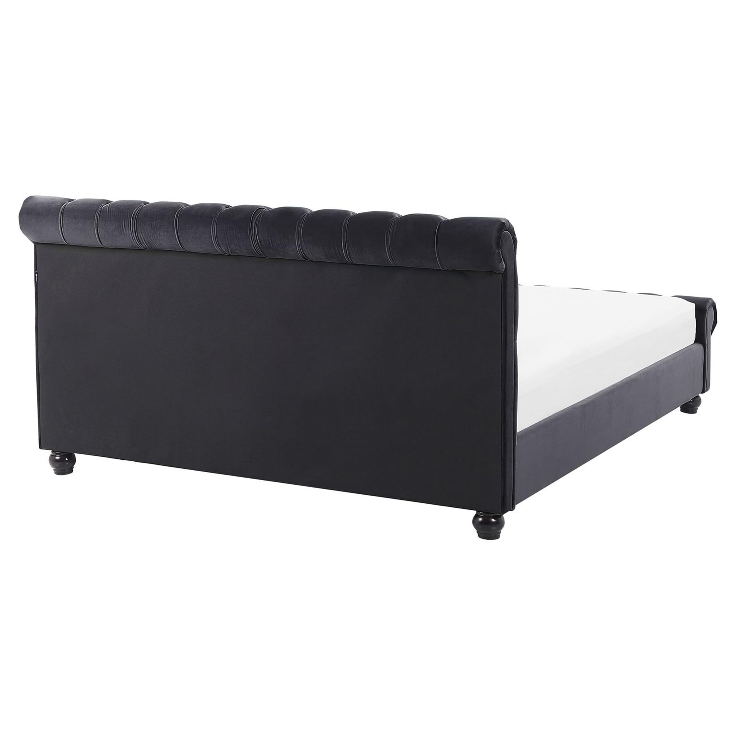 beliani-avallon-bett-samt-schwarz-chesterfield-160x200-mit-rost image 5