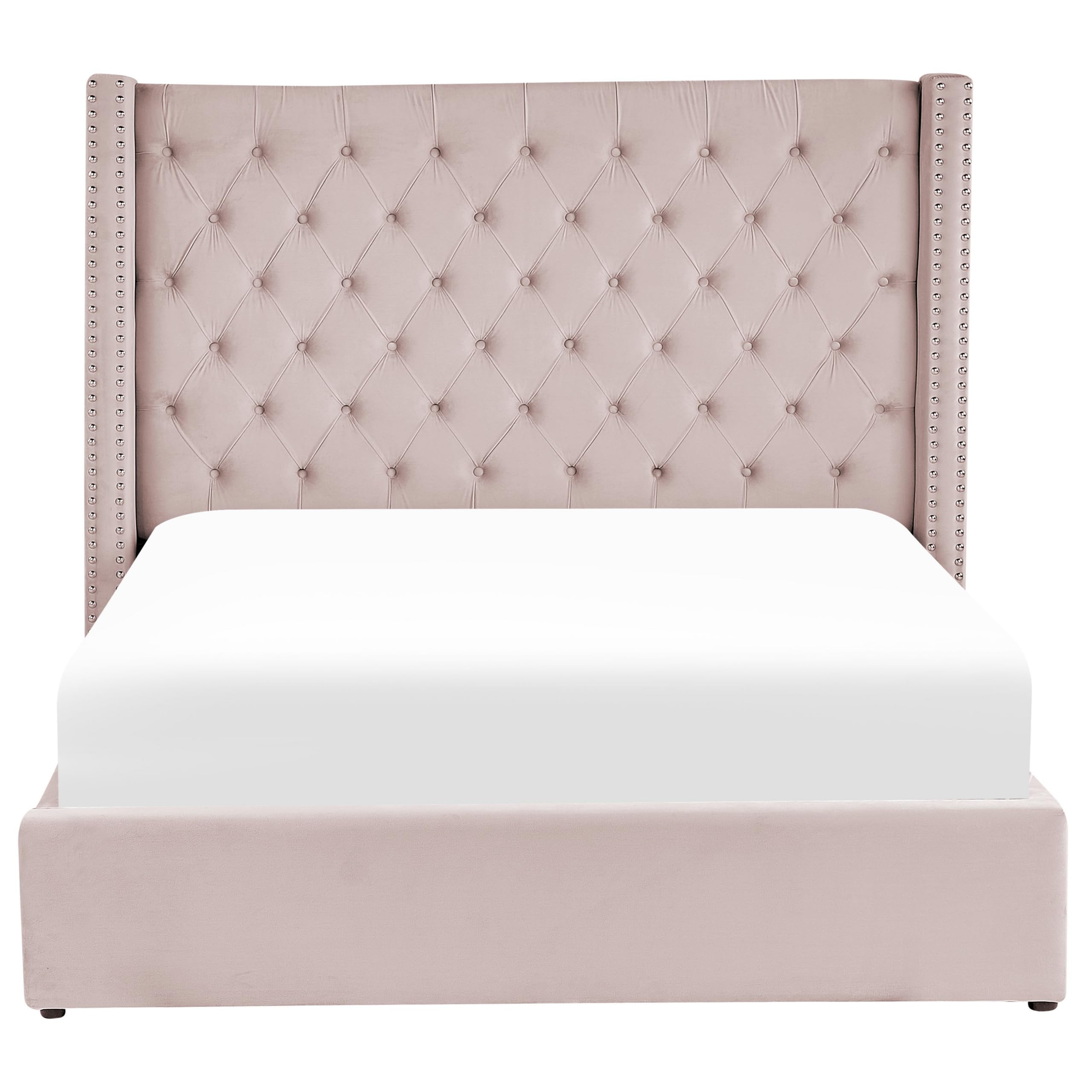 beliani-lubbon-polsterbett-180x200-rosa-samt-mit-bettkasten image 4
