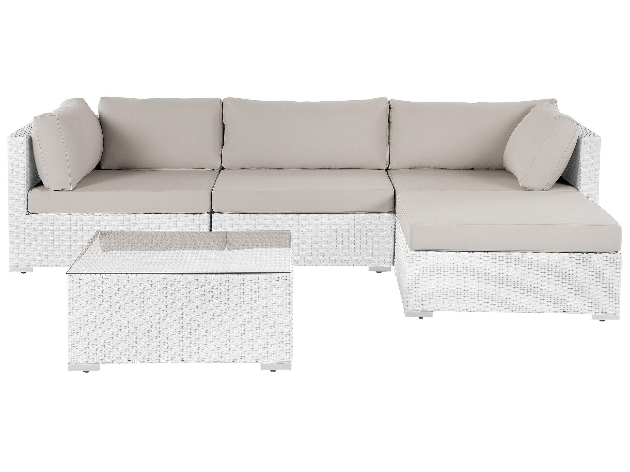 beliani-sano-ii-lounge-set-rattan-wei-sandbeige-links-4-teilig image 1