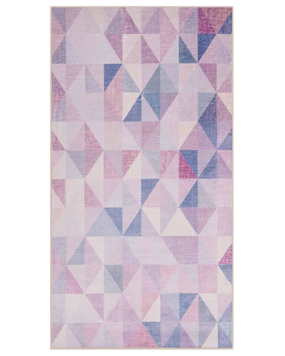 beliani-teppiche-kartepe-teppich-80x150-blau-grau-geometrisch image 1