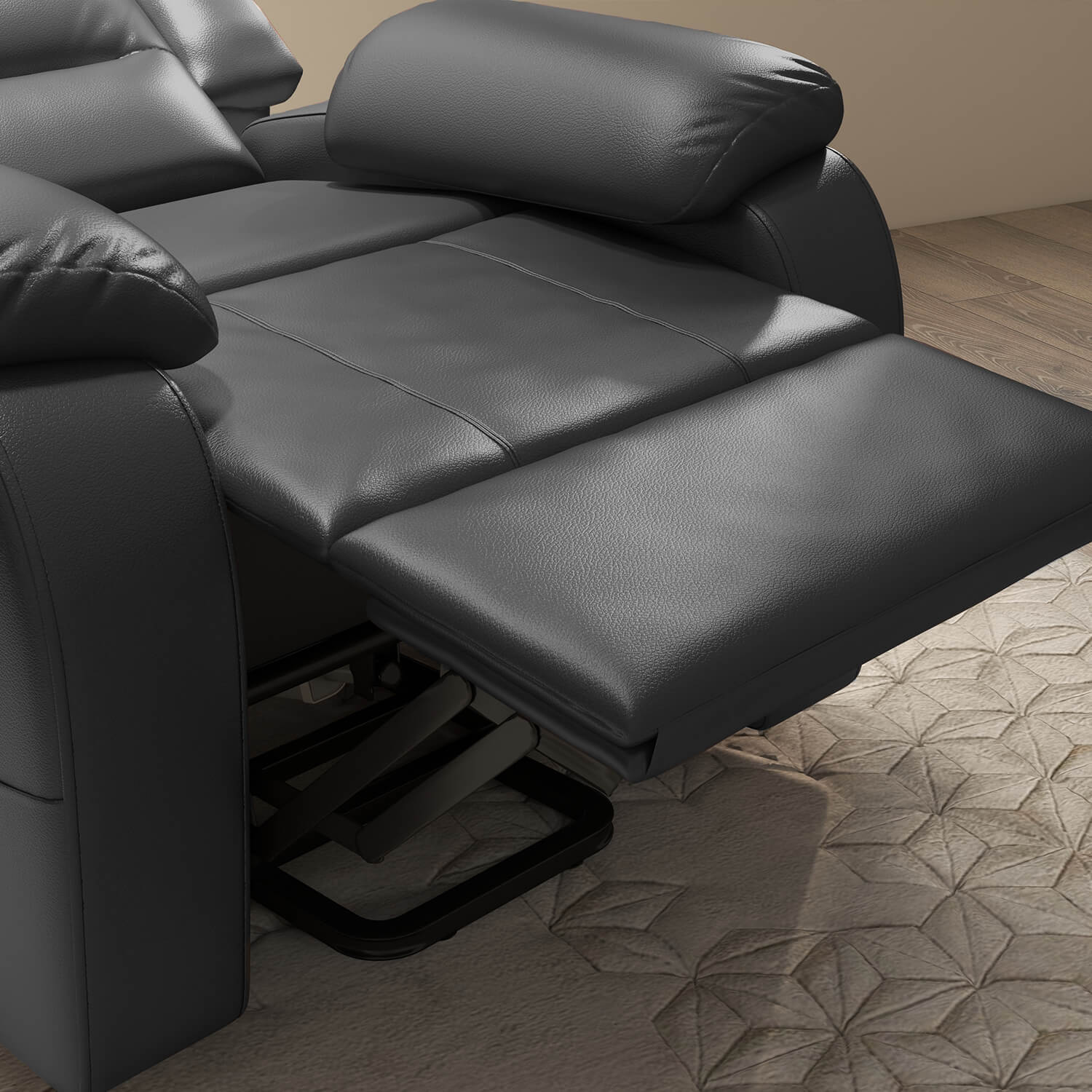 homall-recliner-aufstehsessel-kunstleder-schwarz-mit-massage image 6
