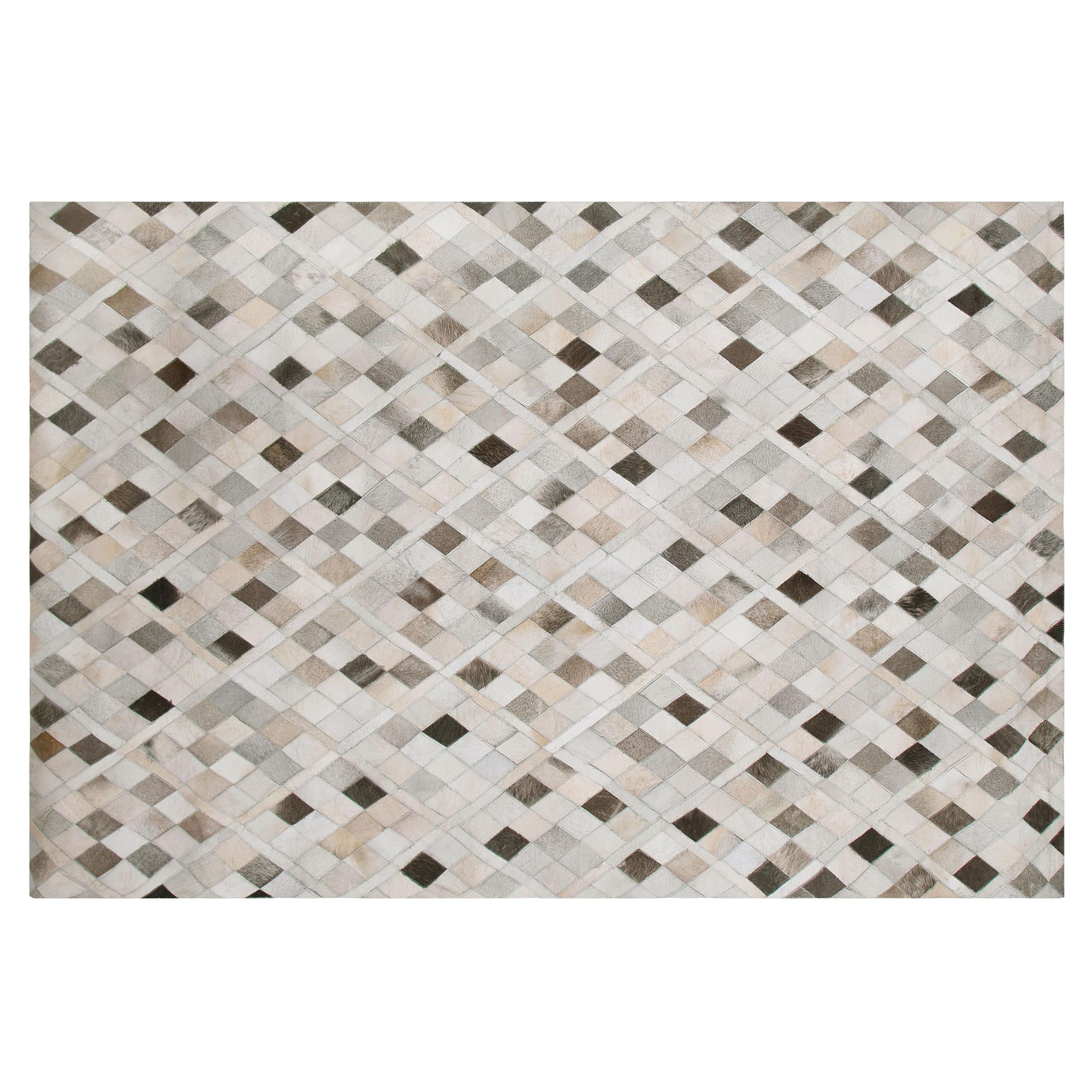 beliani-hirka-kurzflorteppich-leder-140x200-cm-mehrfarbig image 4