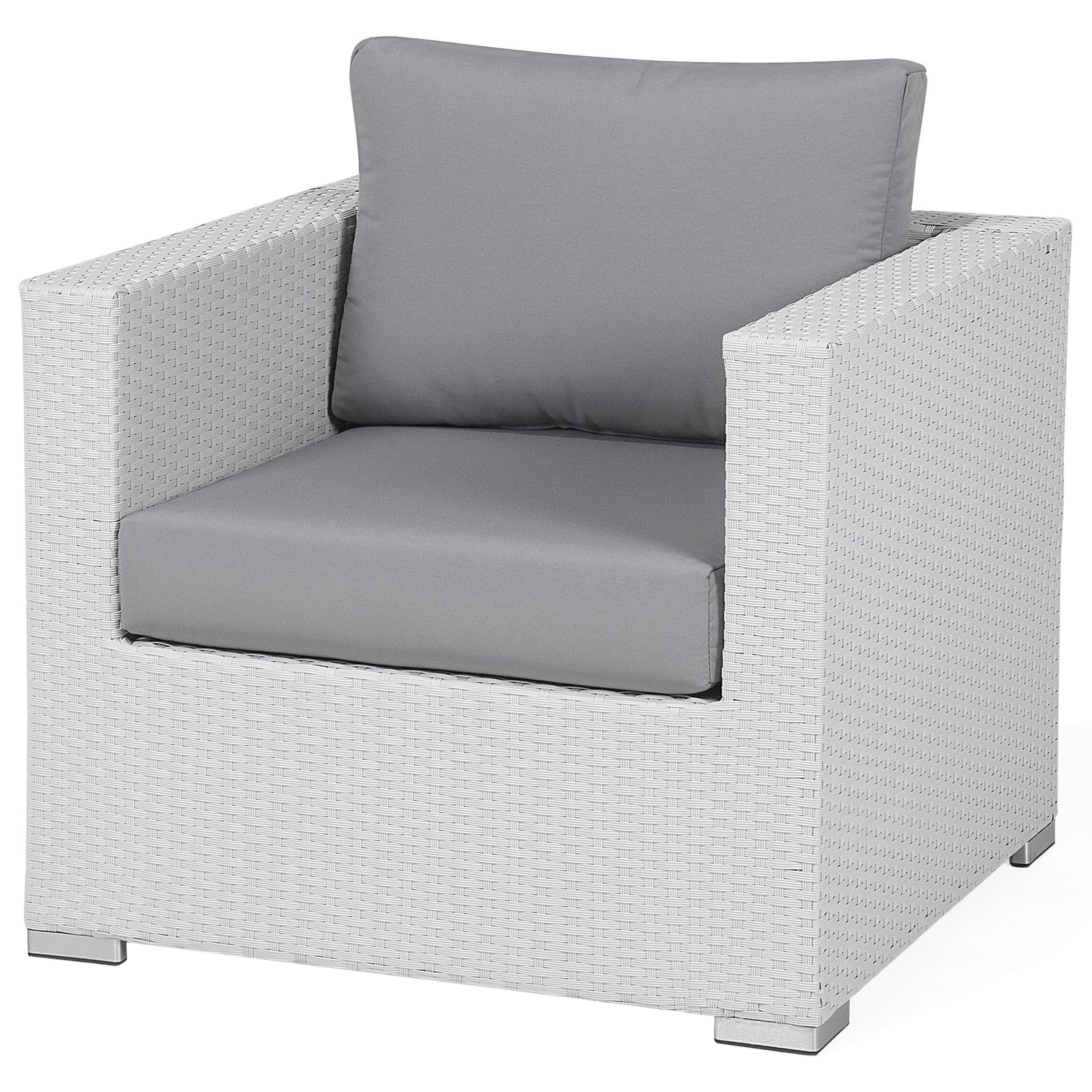 beliani-gartenset-polyrattan-lounge-wei-grau-xxl-8-sitzer-modular image 7