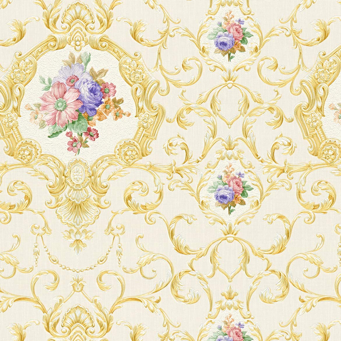 a-s-cr-ation-chateau-5-vliestapete-creme-metallic-10-05m image 3
