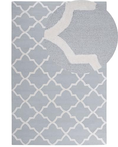 beliani-silvan-teppich-200x300-cm-grau-beige-gemustert image 8