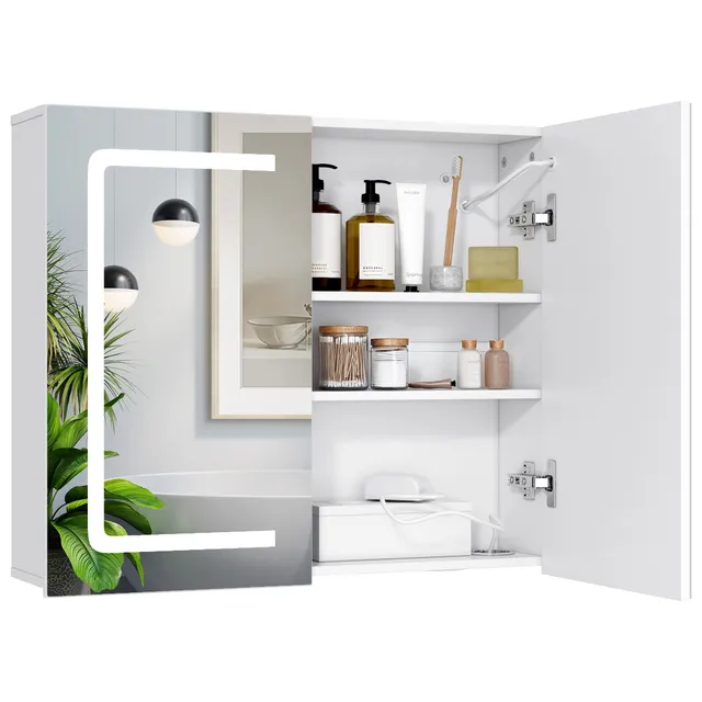 bealife-ap84-spiegelschrank-led-wei-70-cm-dimmbar-3-lichtfarben image 1