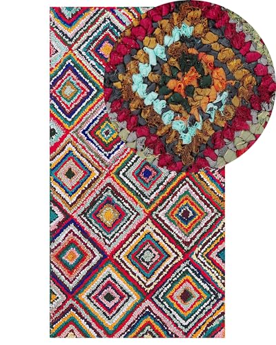beliani-kaiseri-teppich-baumwolle-mehrfarbig-80x150-cm image 8
