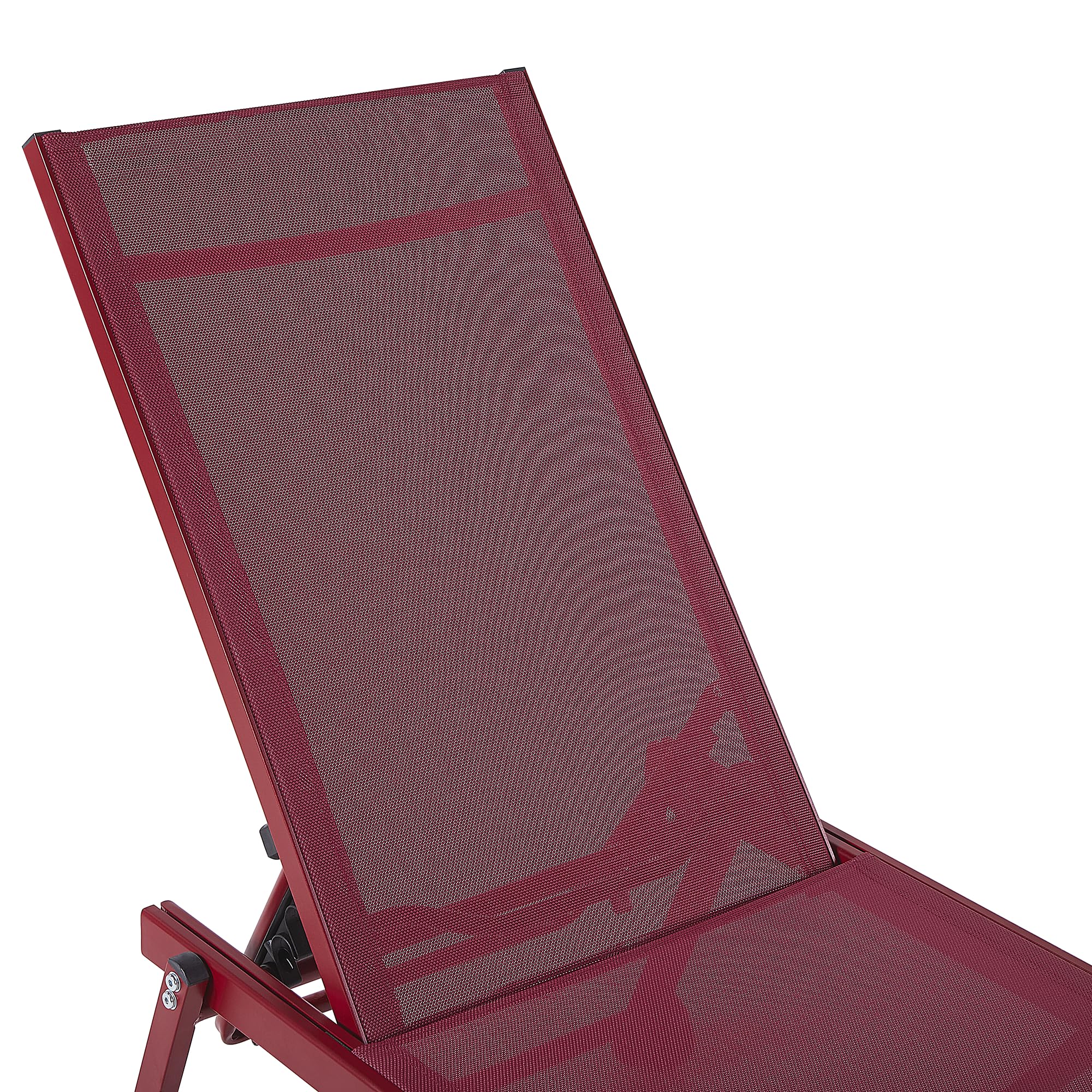 beliani-portofino-sonnenliege-rot-aluminium-mesh-verstellbar image 4