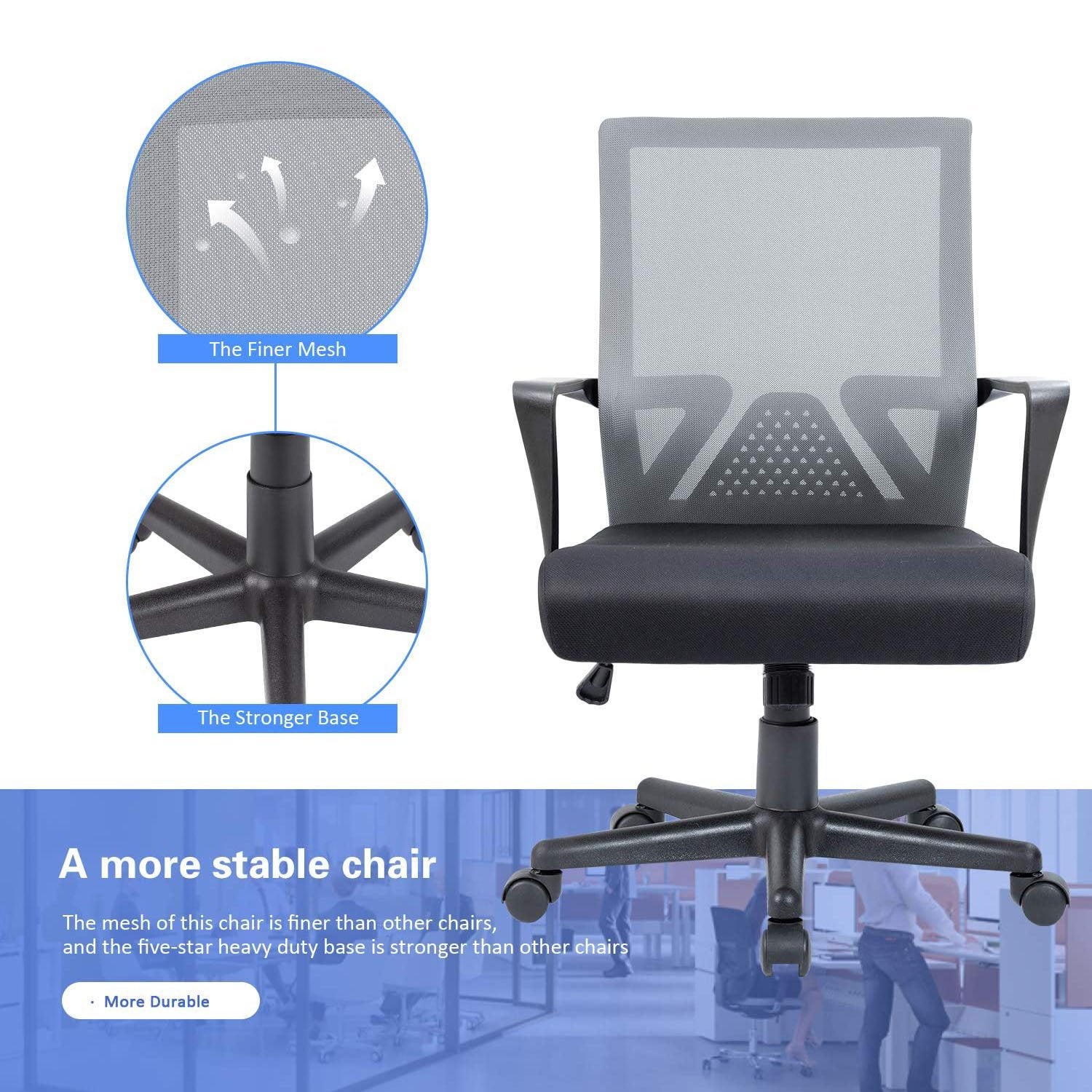 homall-office-mesh-chair-b-rostuhl-schwarz-netz-mit-armlehnen image 3